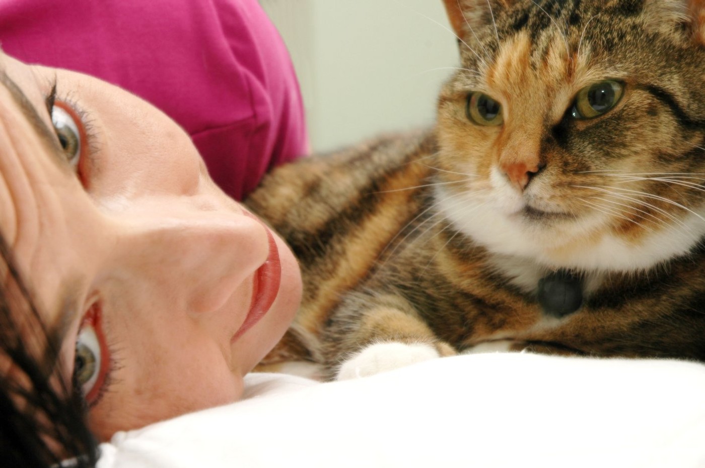 Woman and Cat