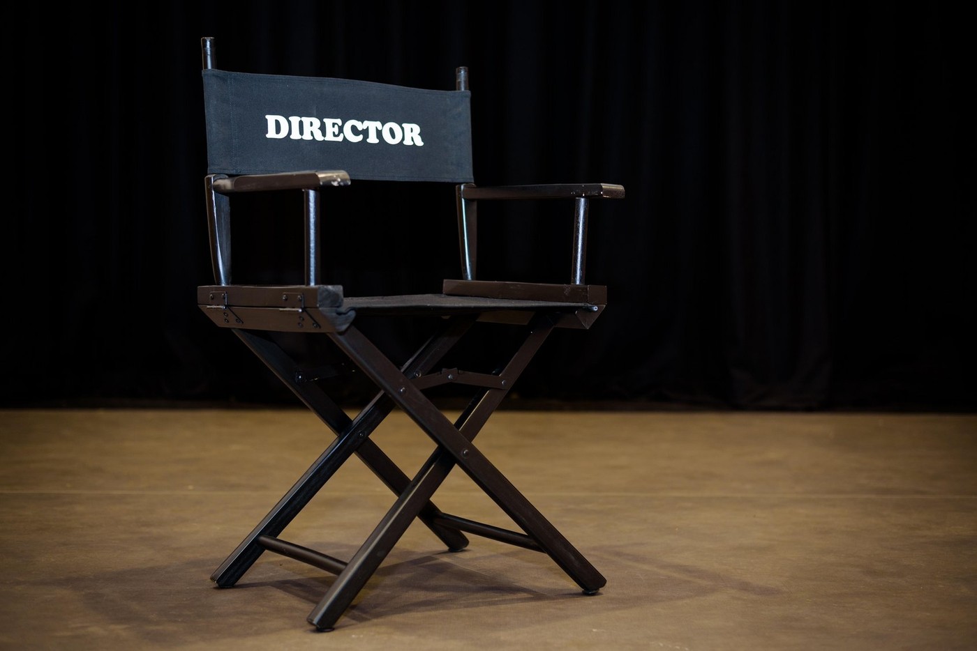 Film Cinema Directors Chair on a working Movie Set