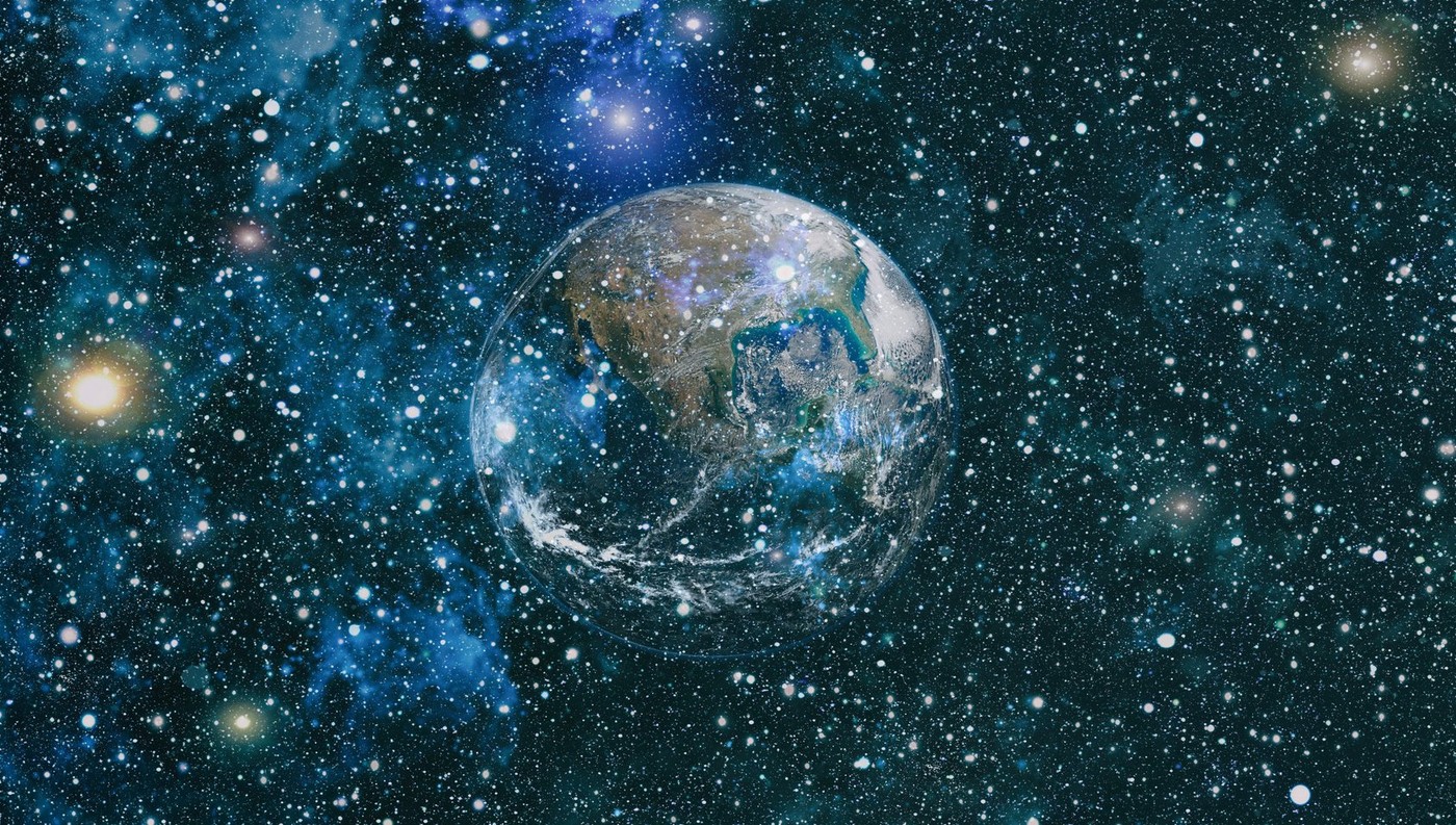 The Earth from space. This image elements furnished by NASA.