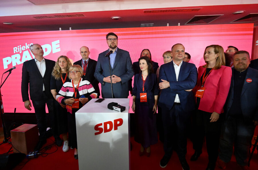 Zagreb: Peđa Grbin obratio se okupljenima u stožeru Rijeke pravde