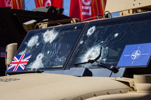 Trophy military equipment exhibition in Moscow, Russia - 01 May 2024