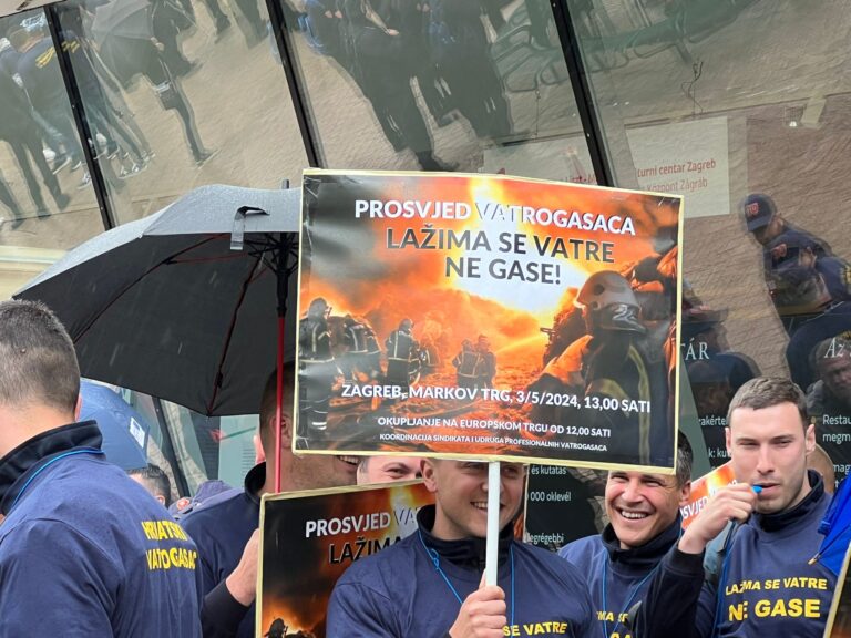 protest vatrogasaca zagreb
