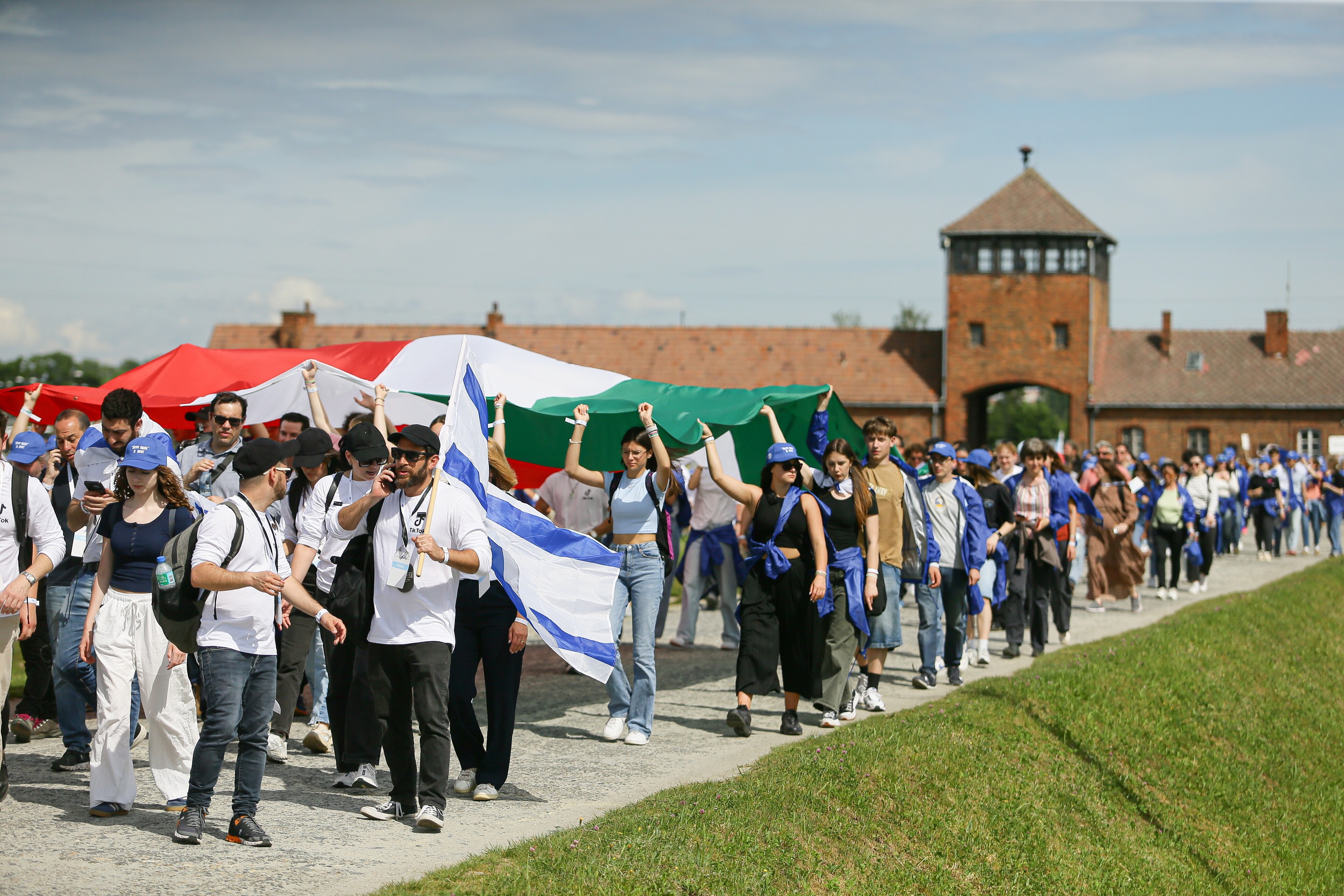 March of the Living at the former Nazi concentration death camp Auschwitz