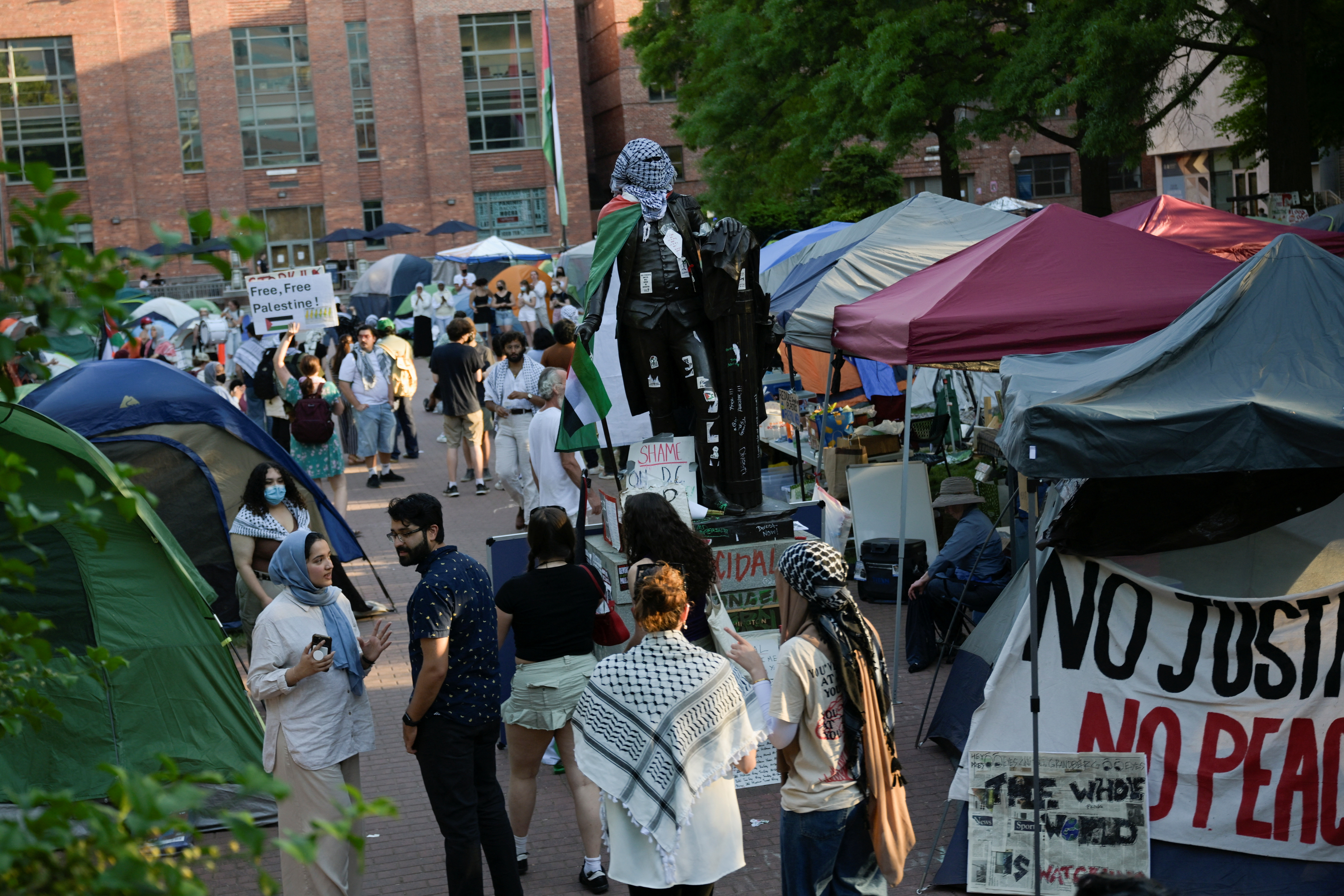 Pro-Palestinian encampment at George Washington University