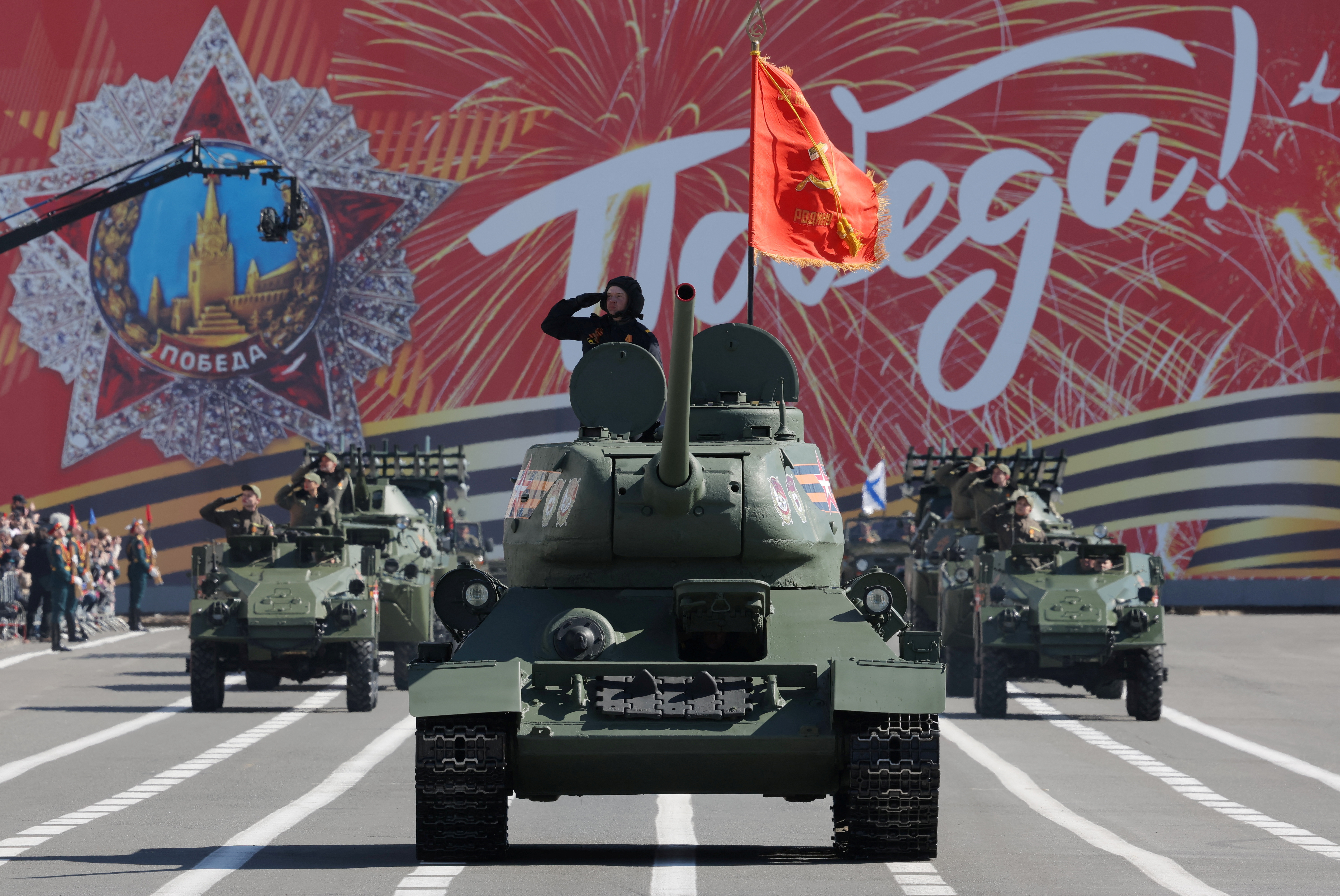 Russia marks Victory Day with military parade in St Petersburg