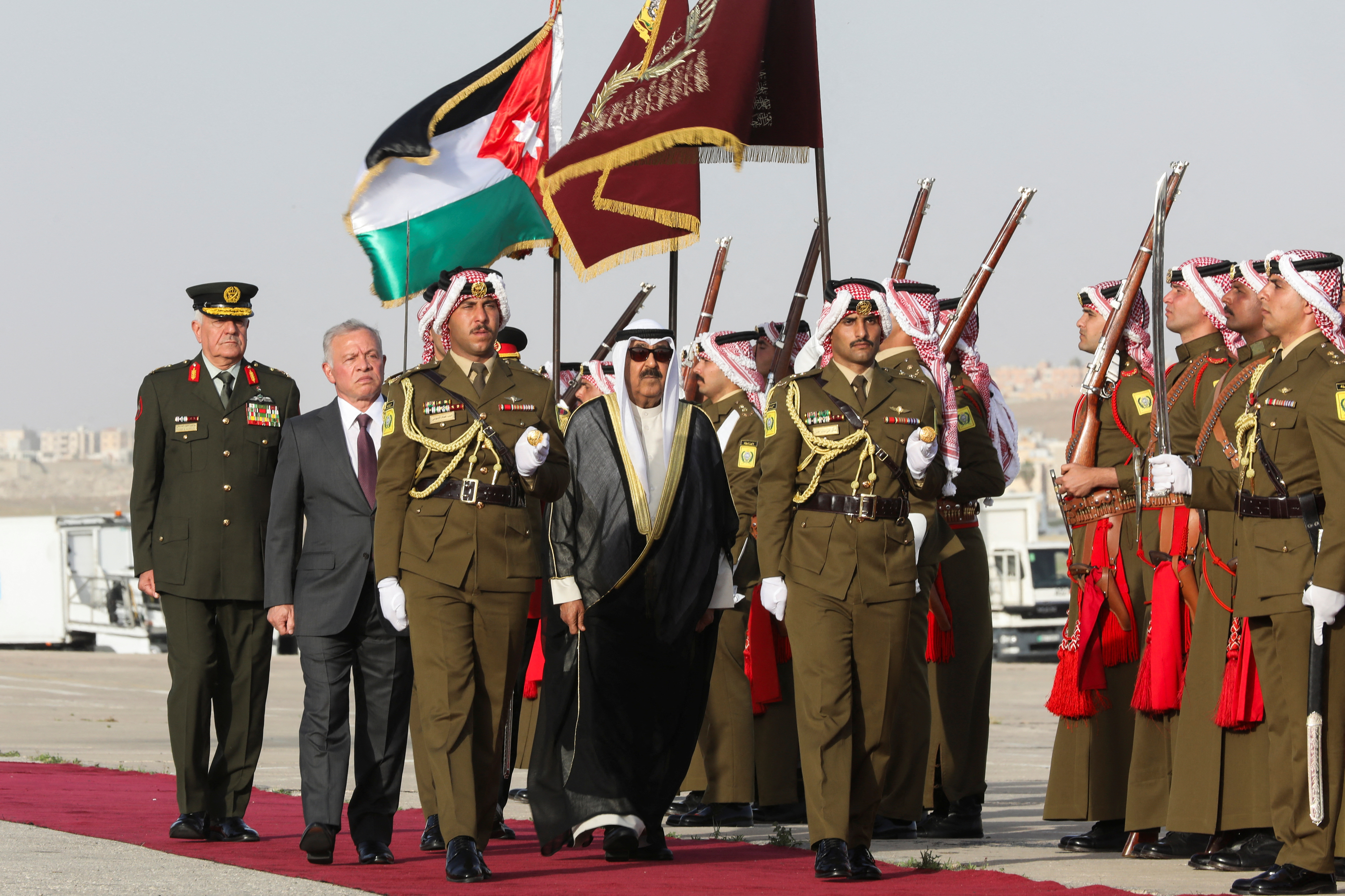 Kuwait's Emir Sheik Meshal al-Ahmad al-Sabah visits Jordan