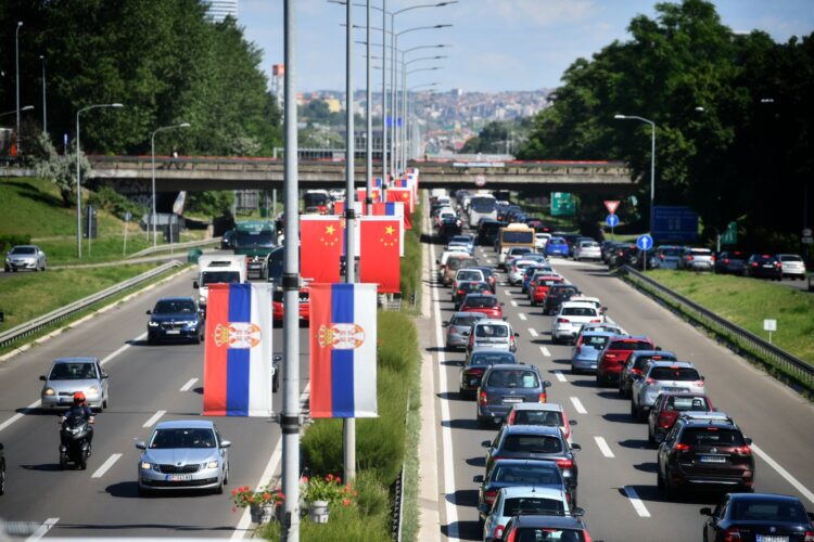 kineske zastave u beogradu