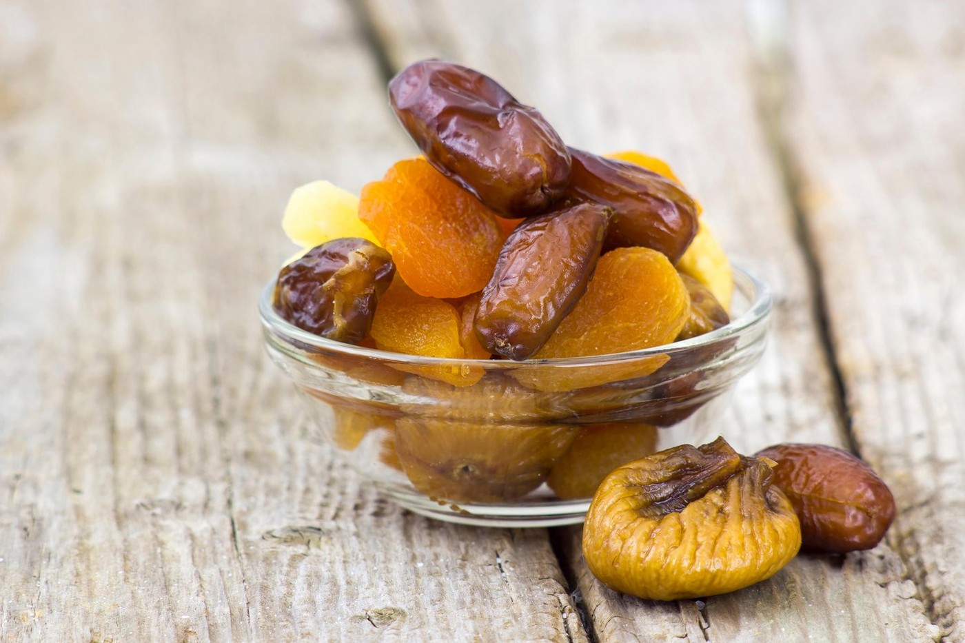 different dried fruits