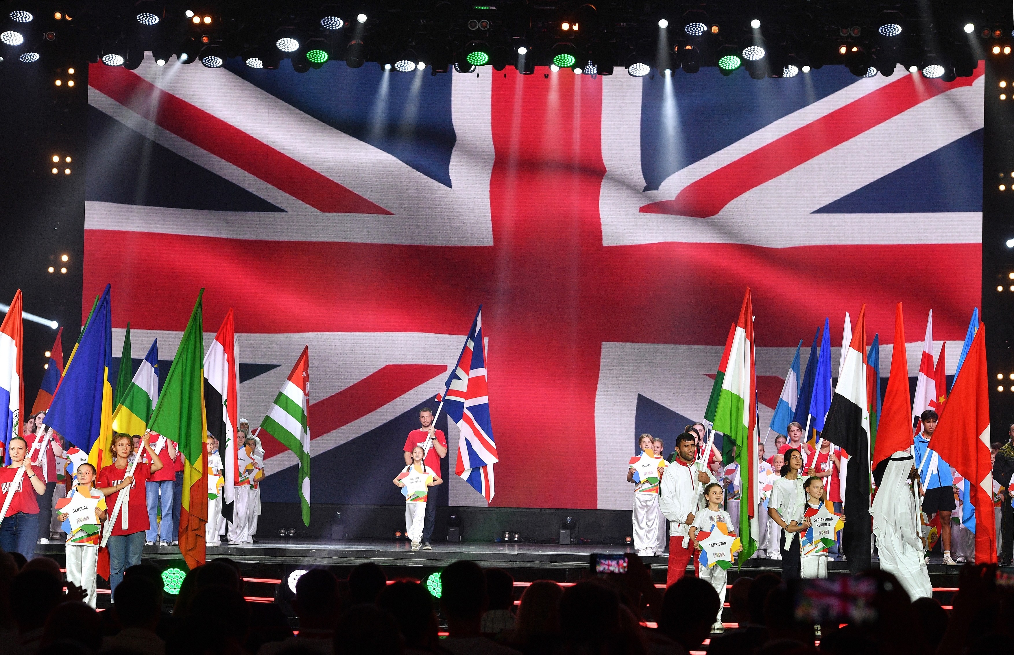 Opening ceremony of the International multi-sport competitions "BRICS Games" at the Kazan EXPO International Exhibition Center.