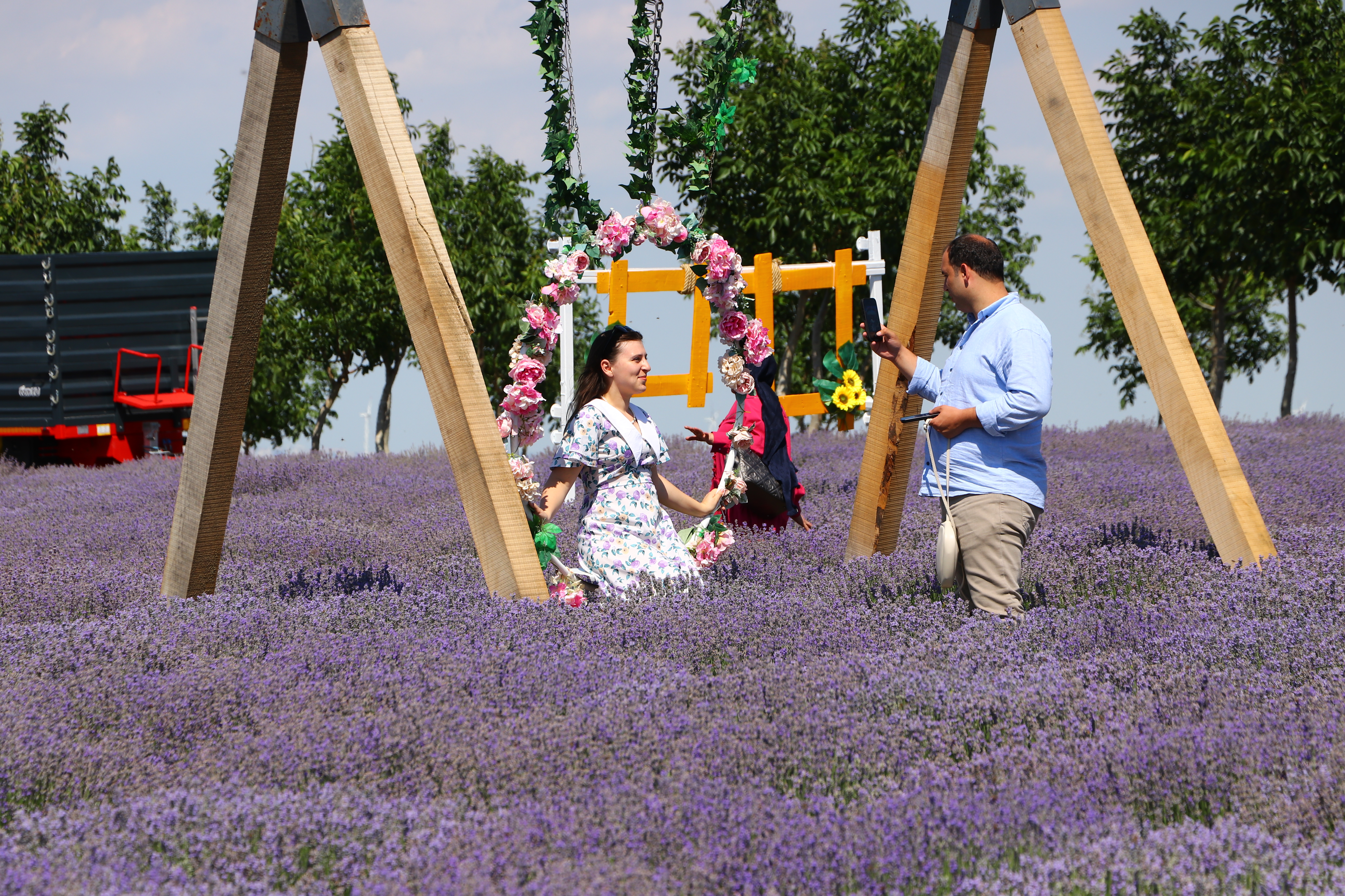 Prostrana polja lavande u turskom gradu Tekirdag