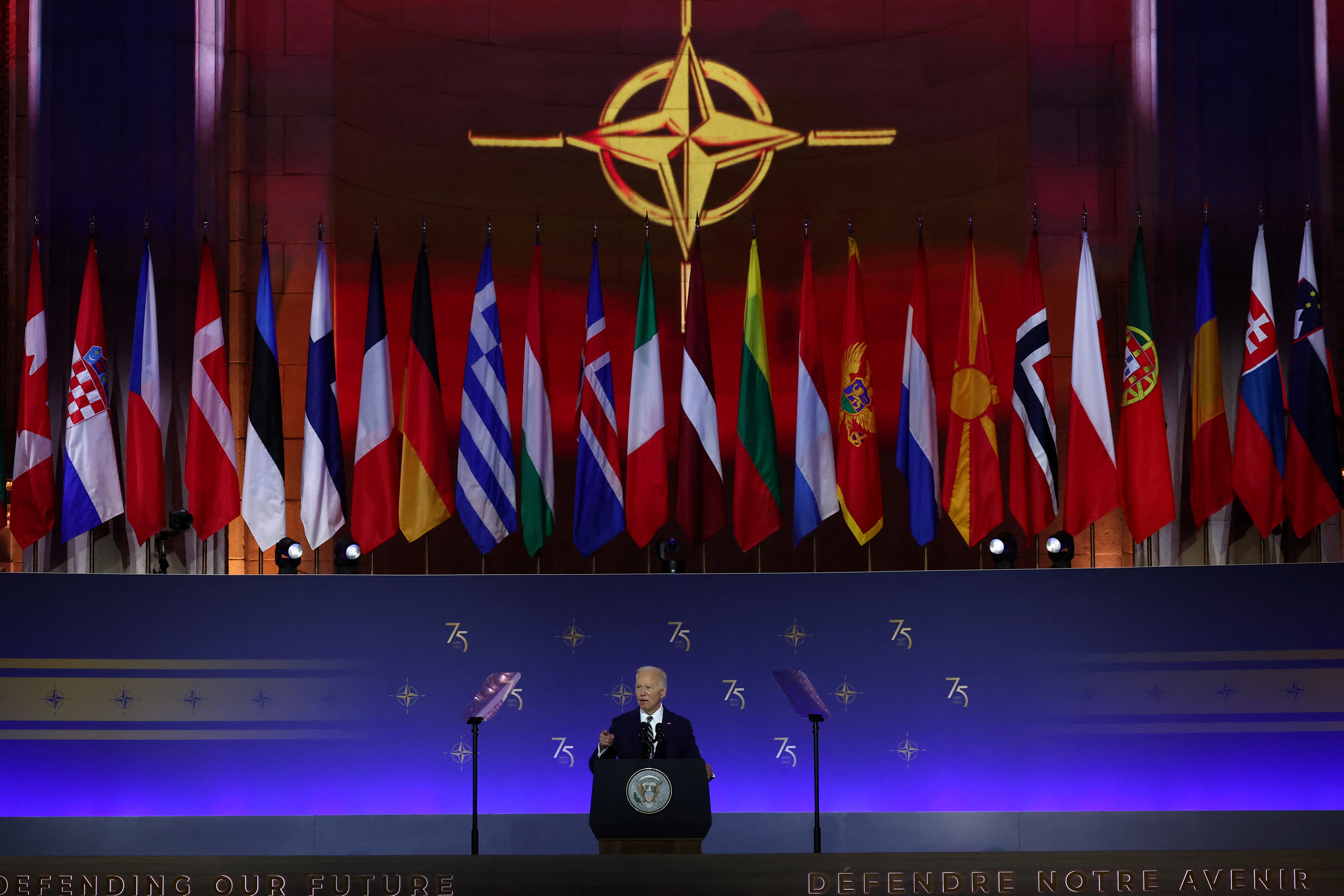 Commemoration of the 75th anniversary of the alliance at a NATO event, in Washington