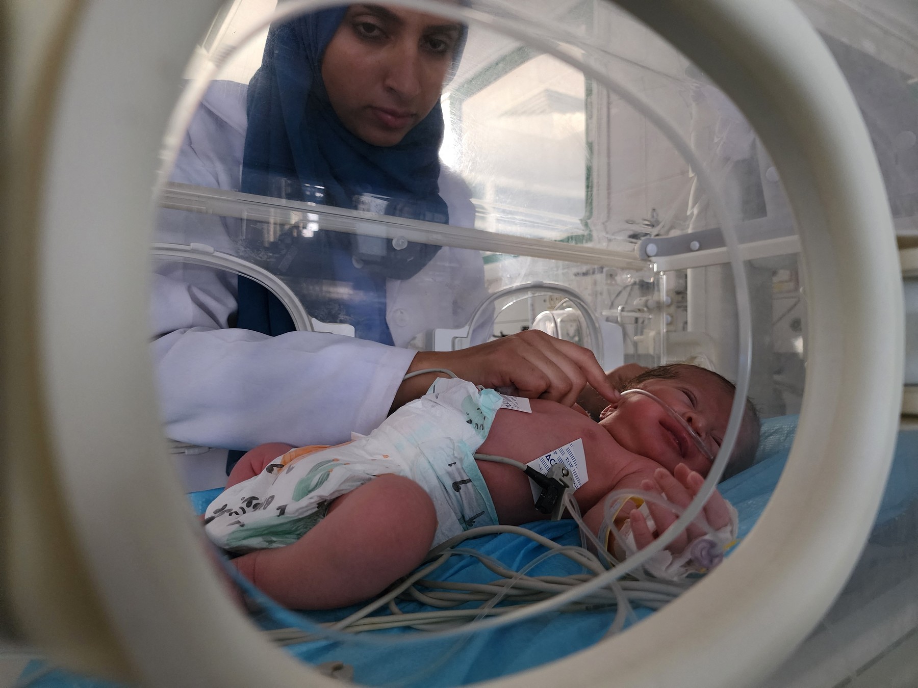 Gaza hospital baby
