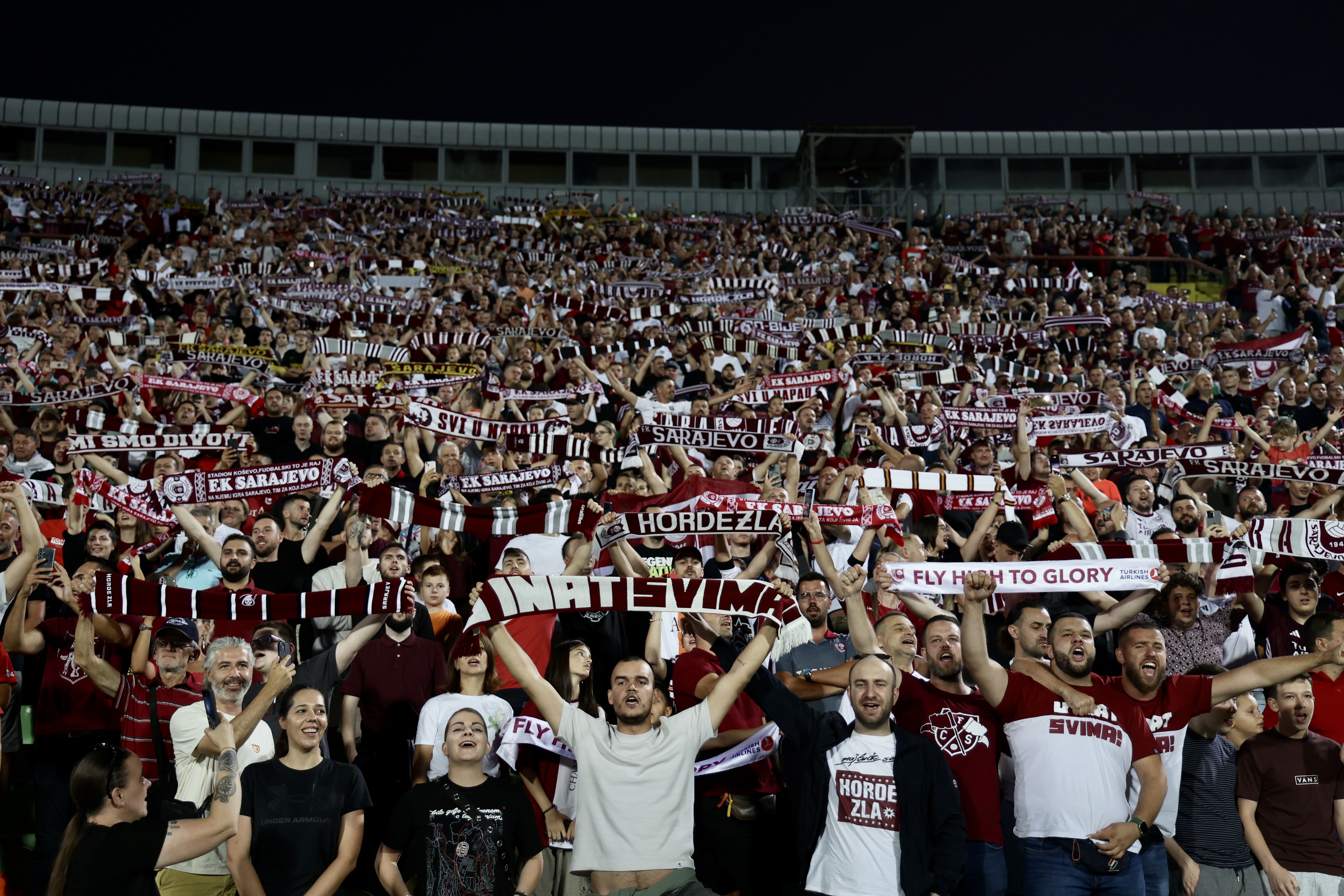 Sarajevo Aktobe navijači