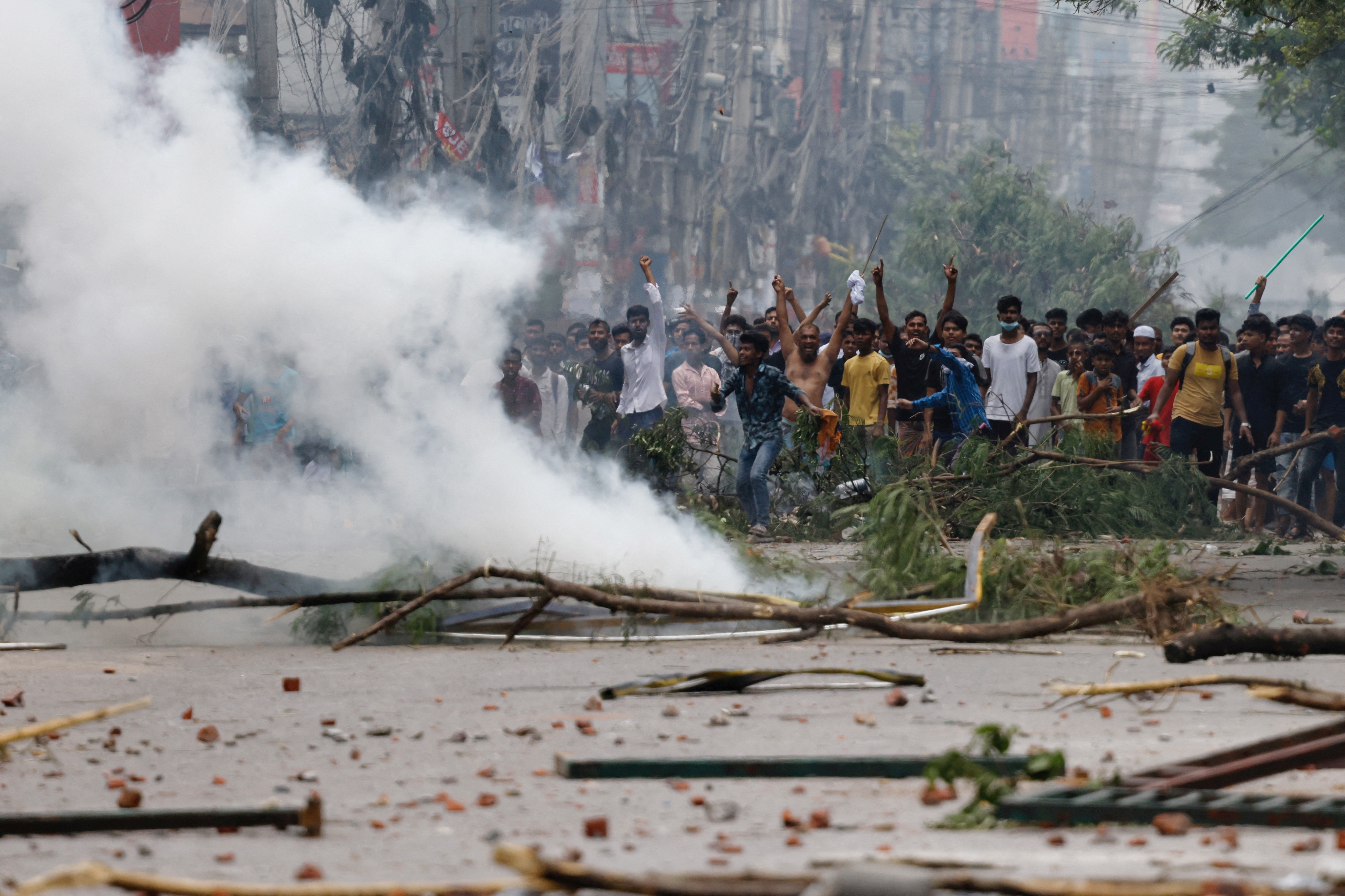 FILE PHOTO: Violence erupts across Bangladesh after anti-quota protest by students