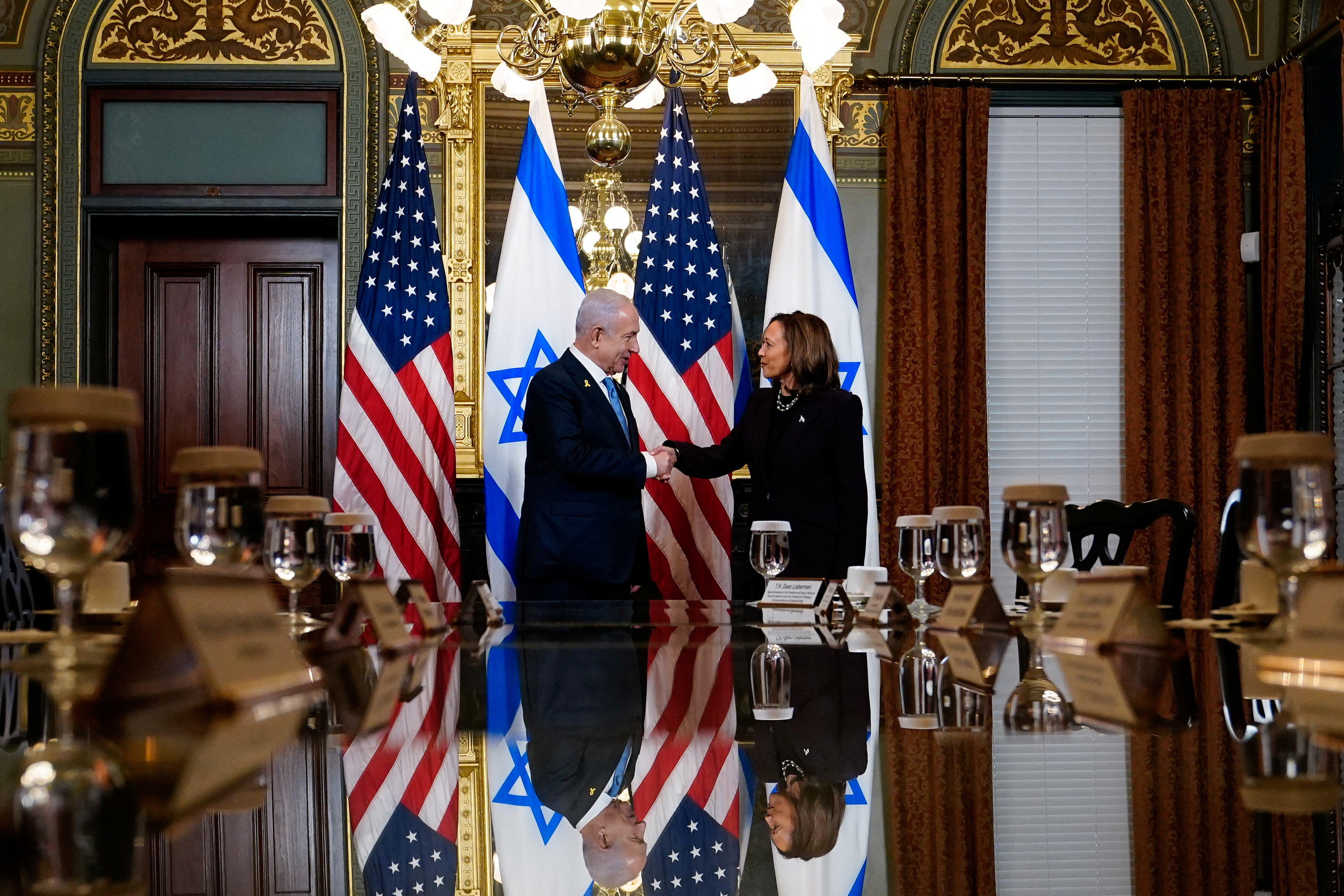 U.S. Vice President Harris meets with Israeli PM Netanyahu in Washington
