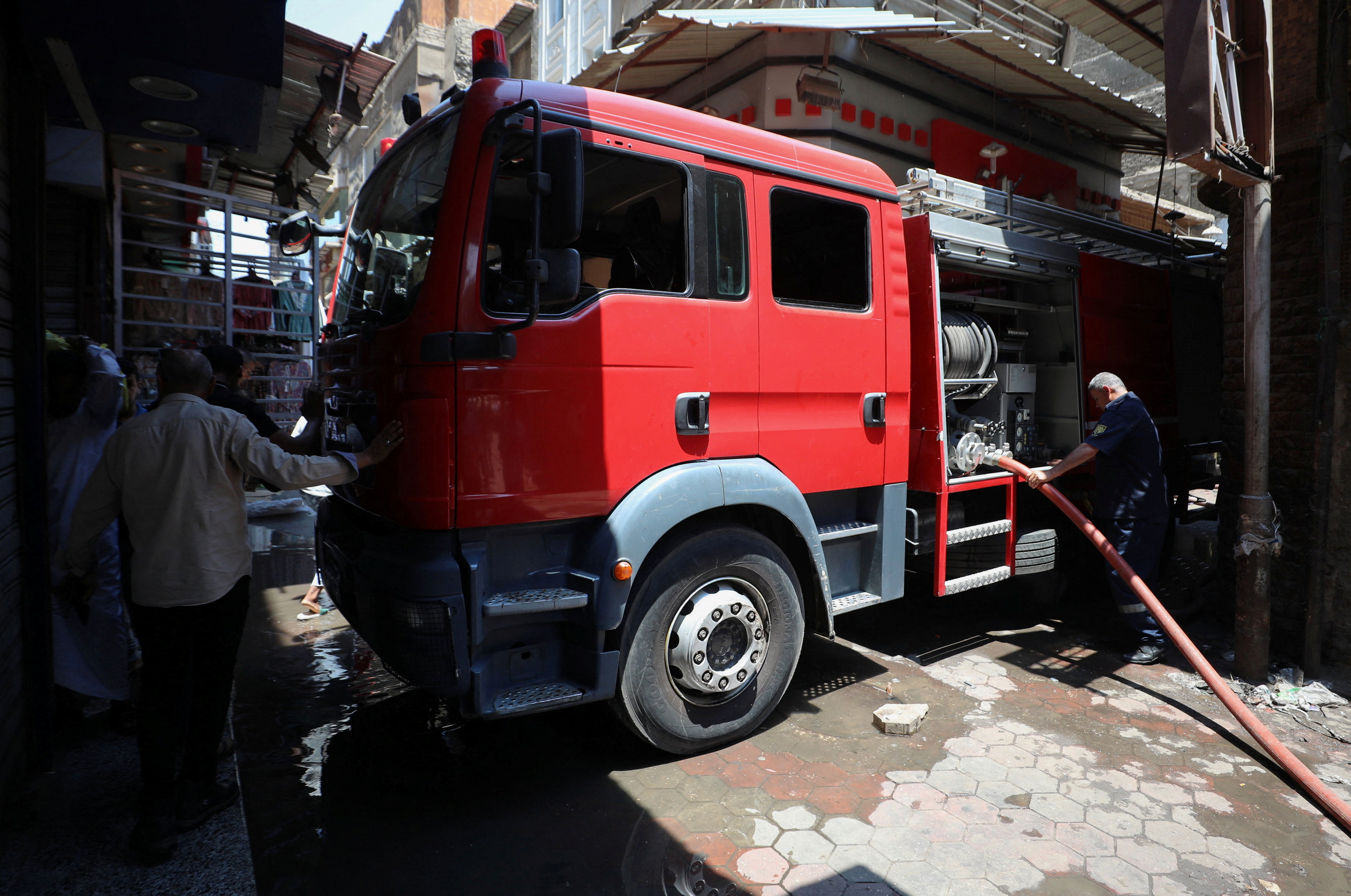 Aftermath of fire in Cairo