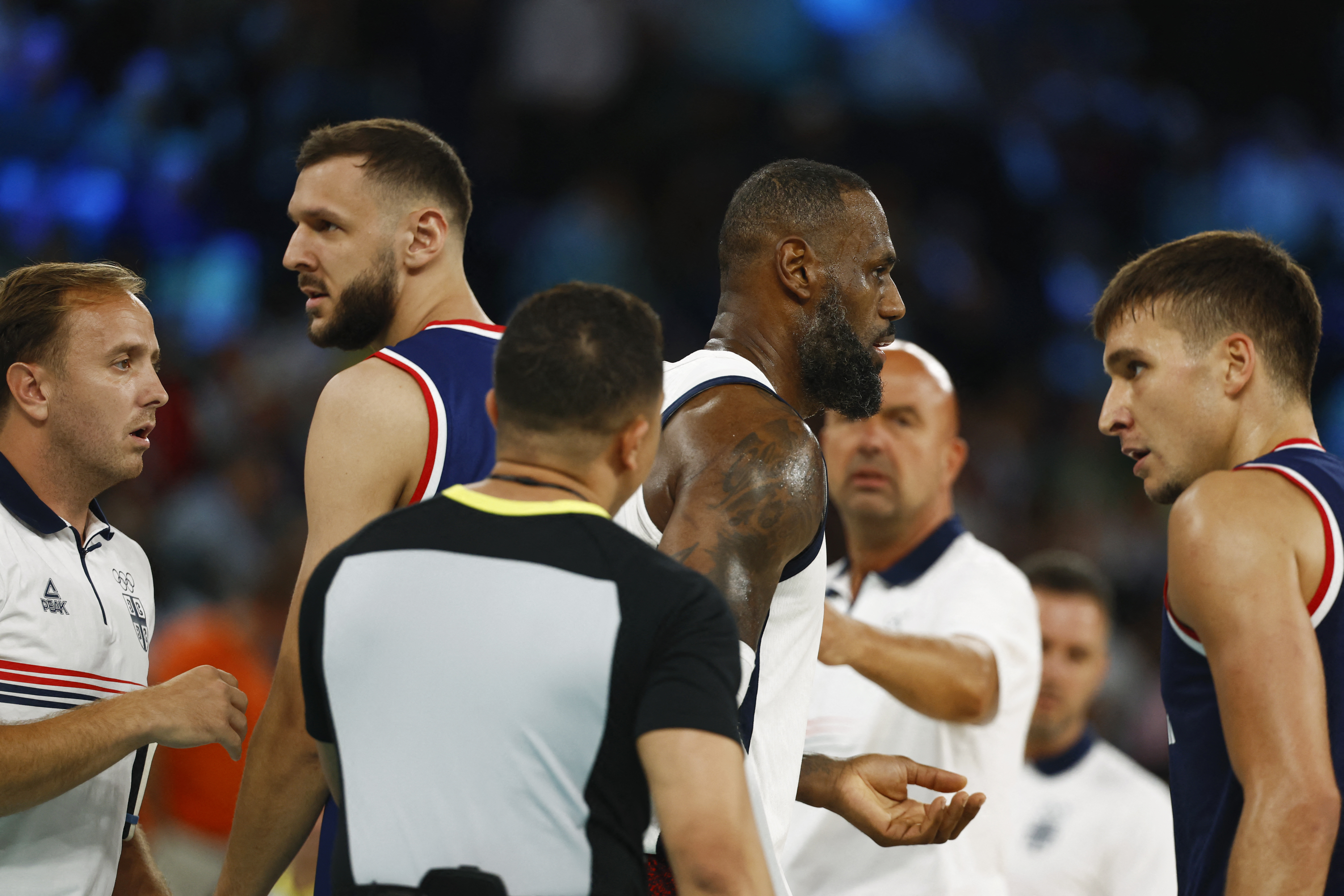 Basketball - Men's Semifinal - United States vs Serbia