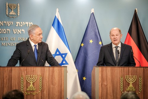 scholz netanyahu
