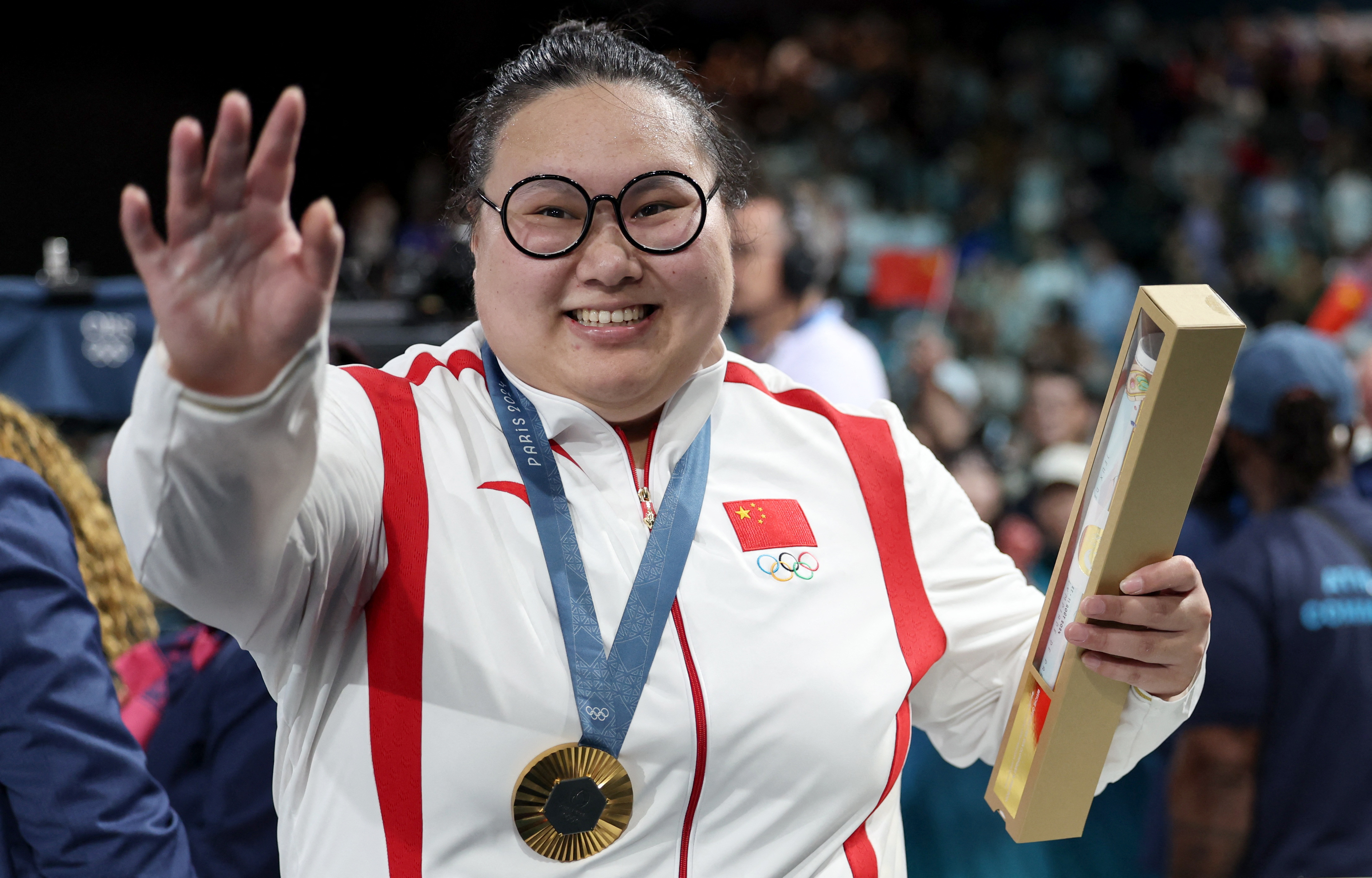 Weightlifting - Women's +81kg Victory Ceremony