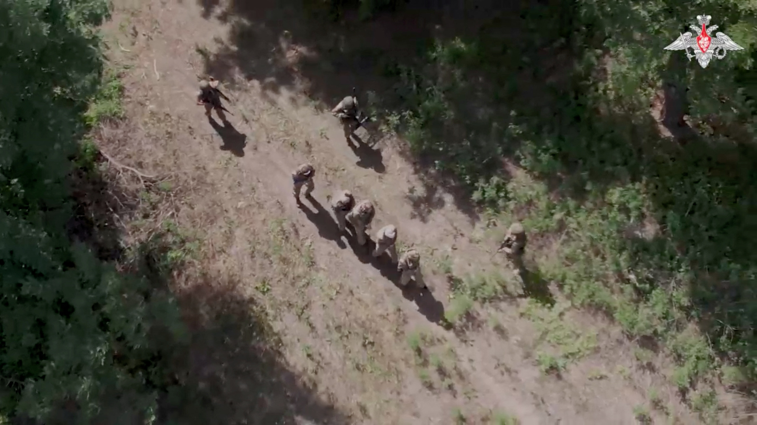 Russian Defence Ministry releases video of captured Ukrainian soldiers in Kursk region