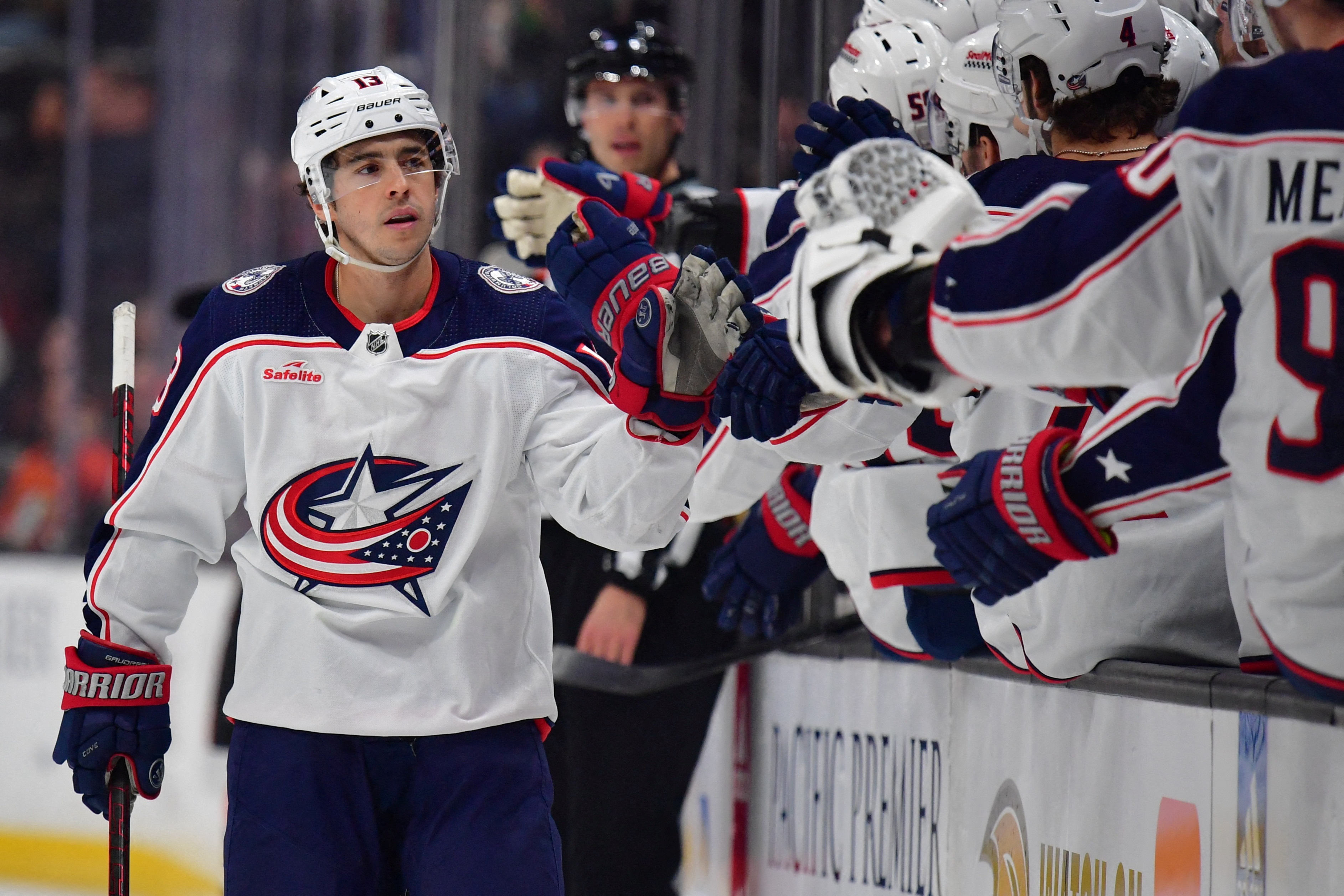 FILE PHOTO: Columbus Blue Jackets at Anaheim Ducks