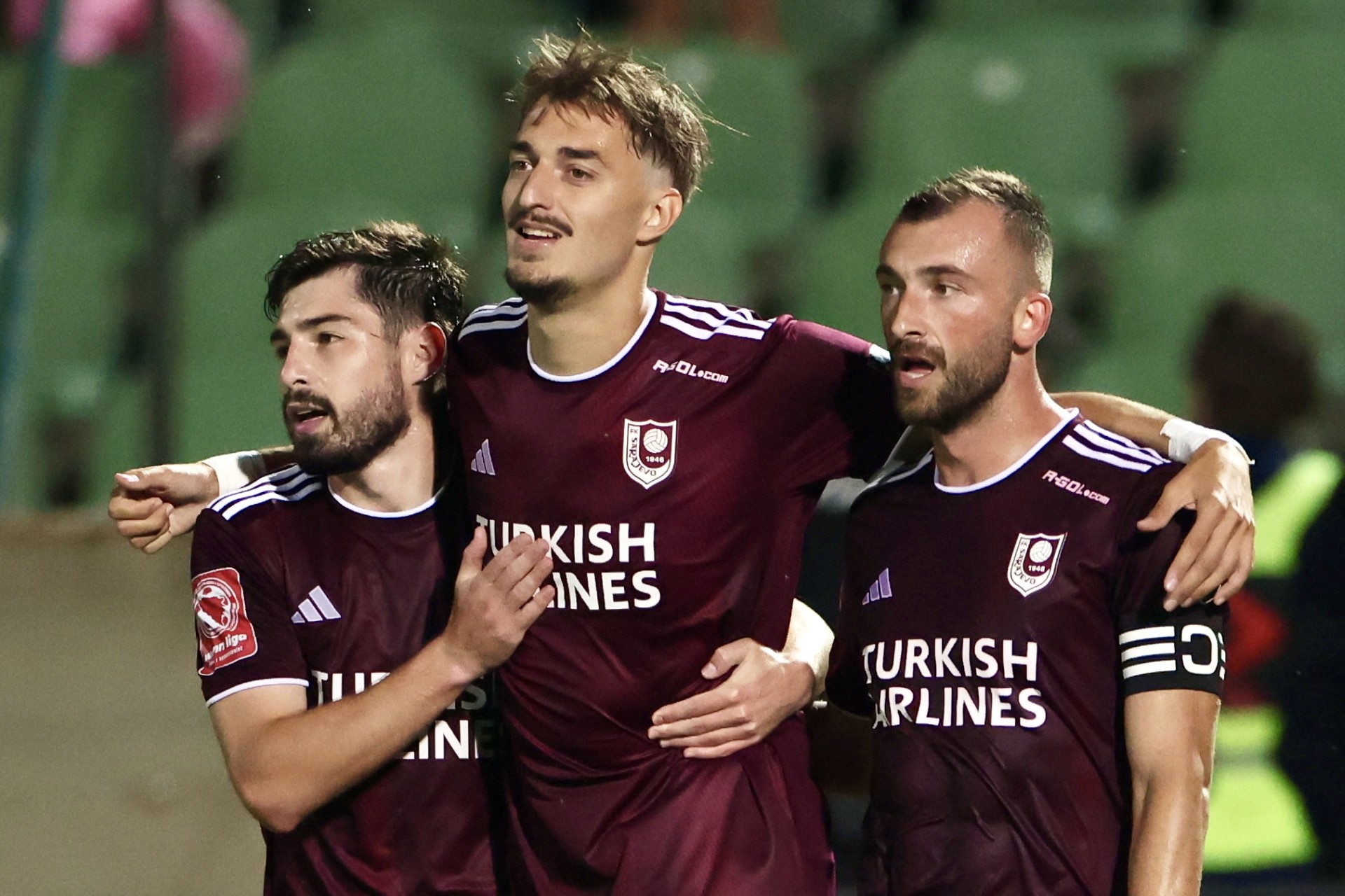 Giorgi Guliashvili Nemanja ANđušić Aldin Turkeš FK Sarajevo FK Radnik