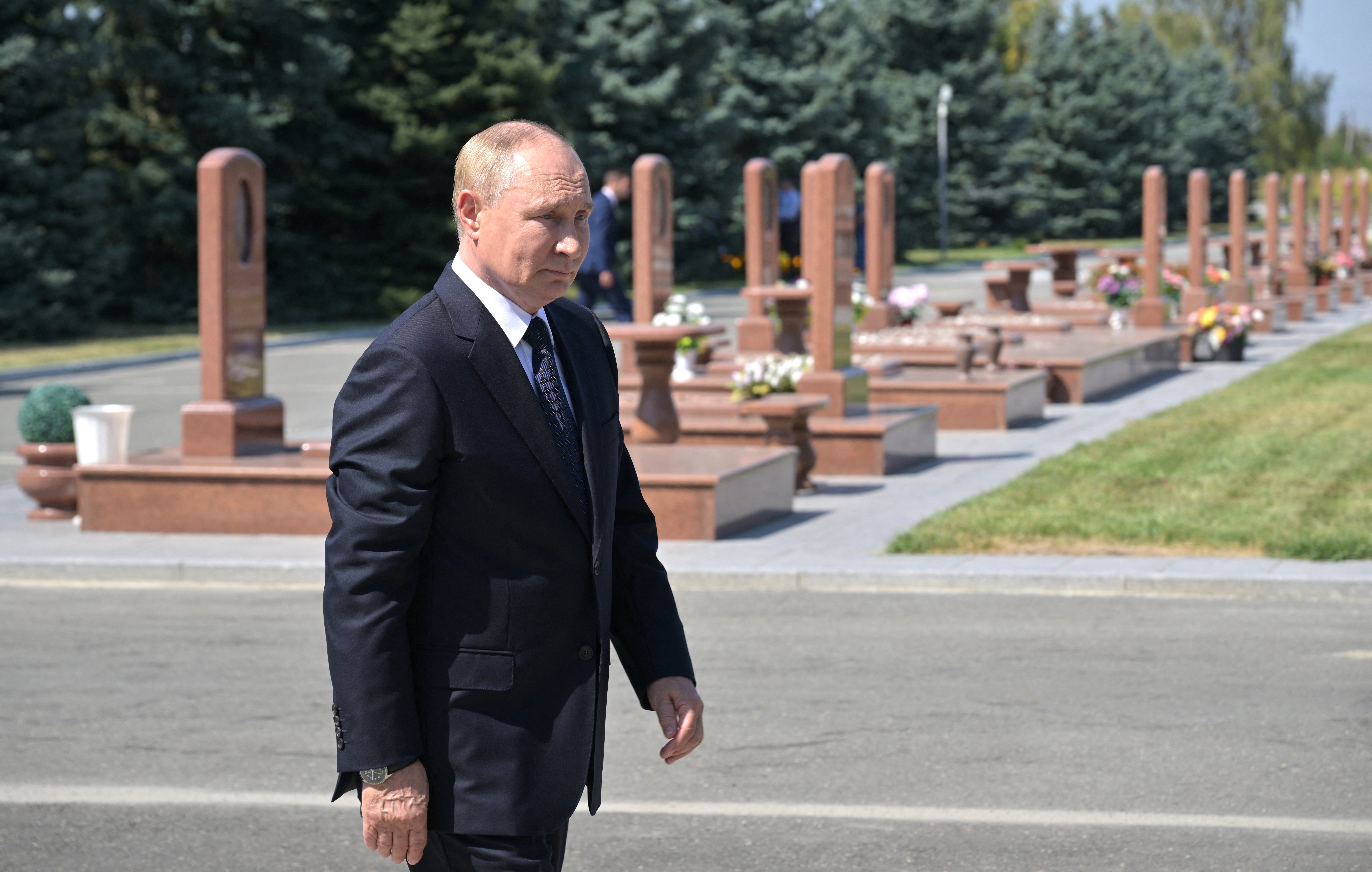 Russia's President Putin commemorates victims of 2004 school siege in Beslan