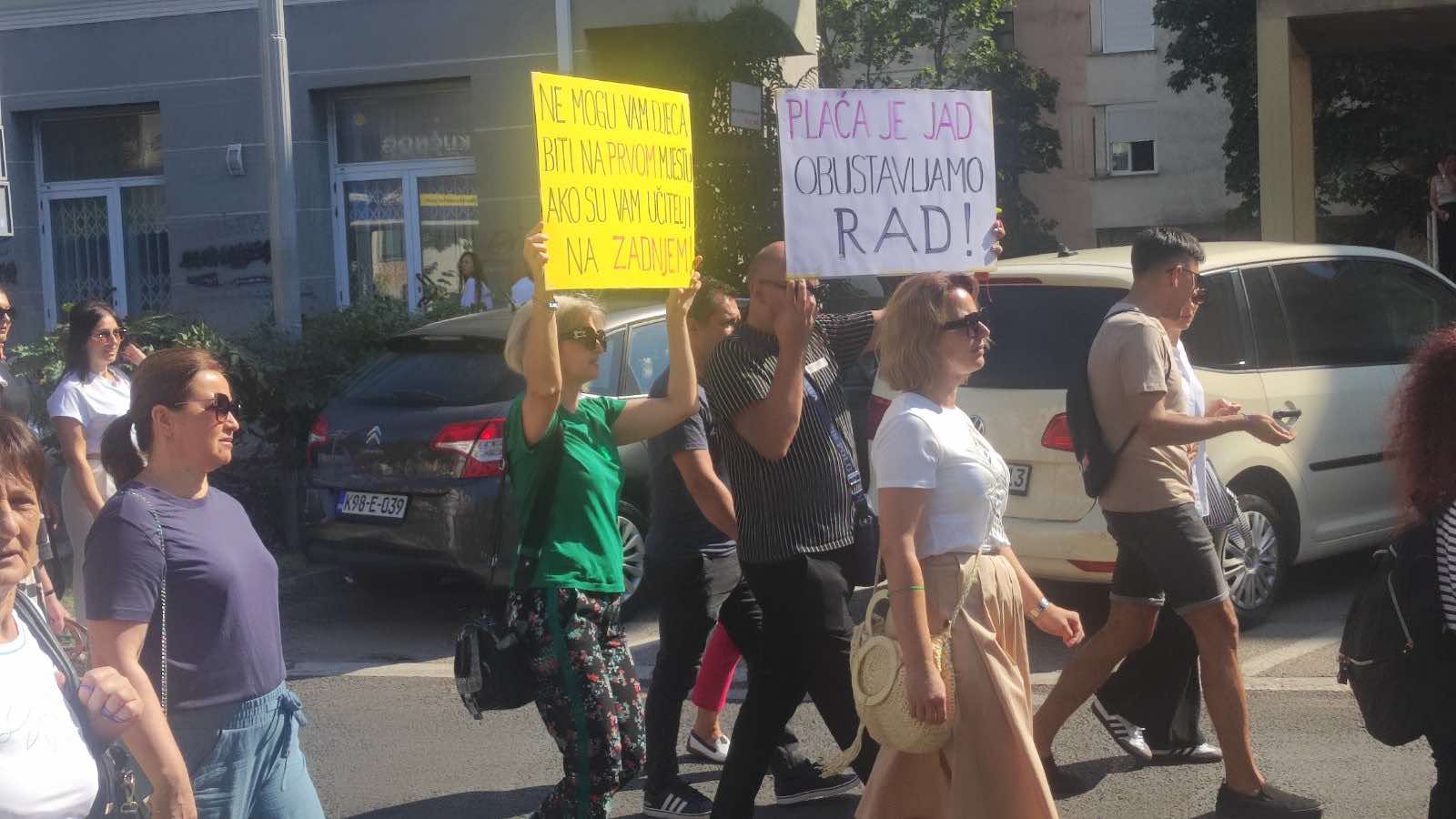 protest prosvjetari hnk