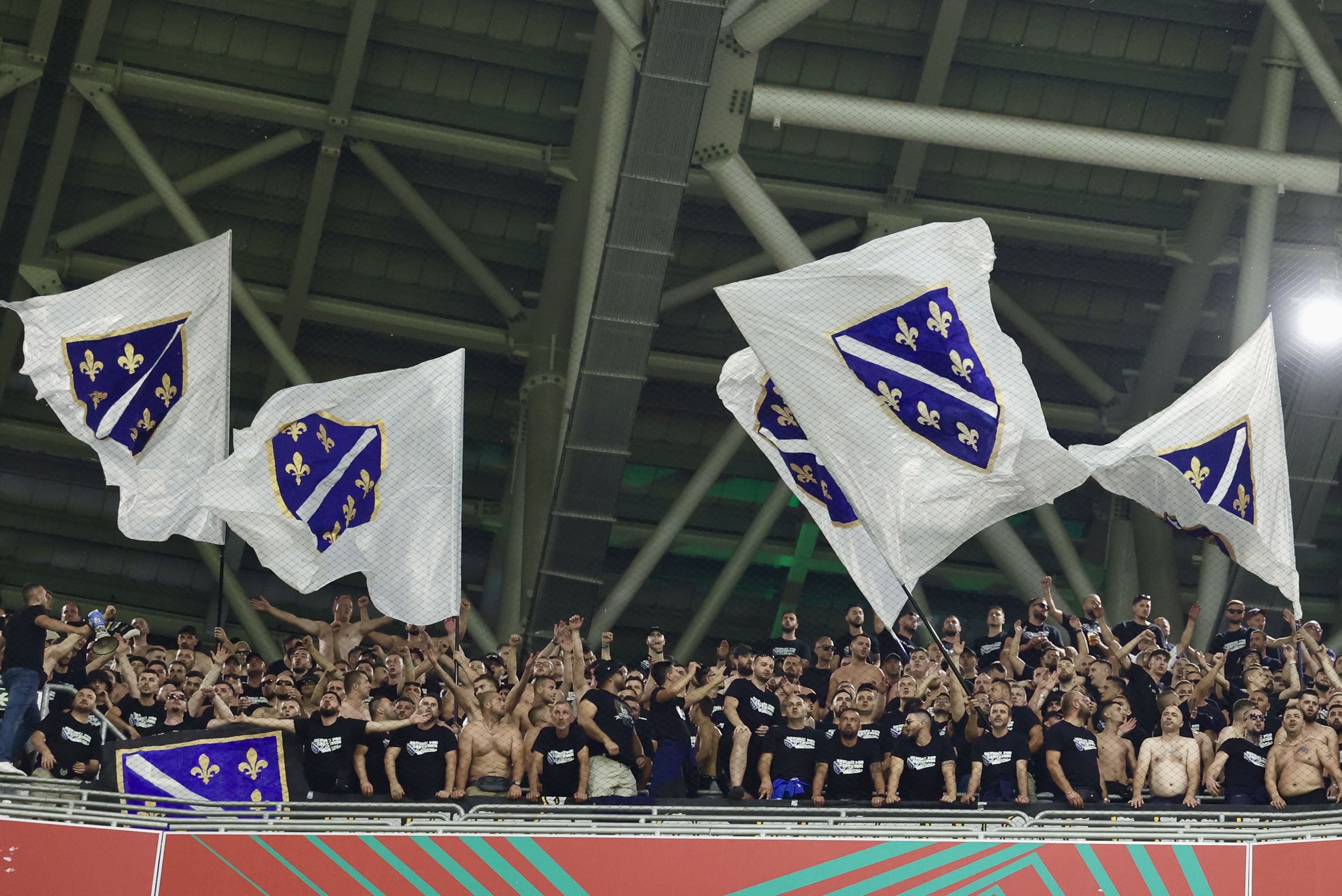 Navijači BiH Zastave sa ljiljanima