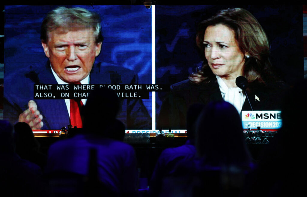Americans Watch The First Debate Between Donald Trump And Kamala Harris