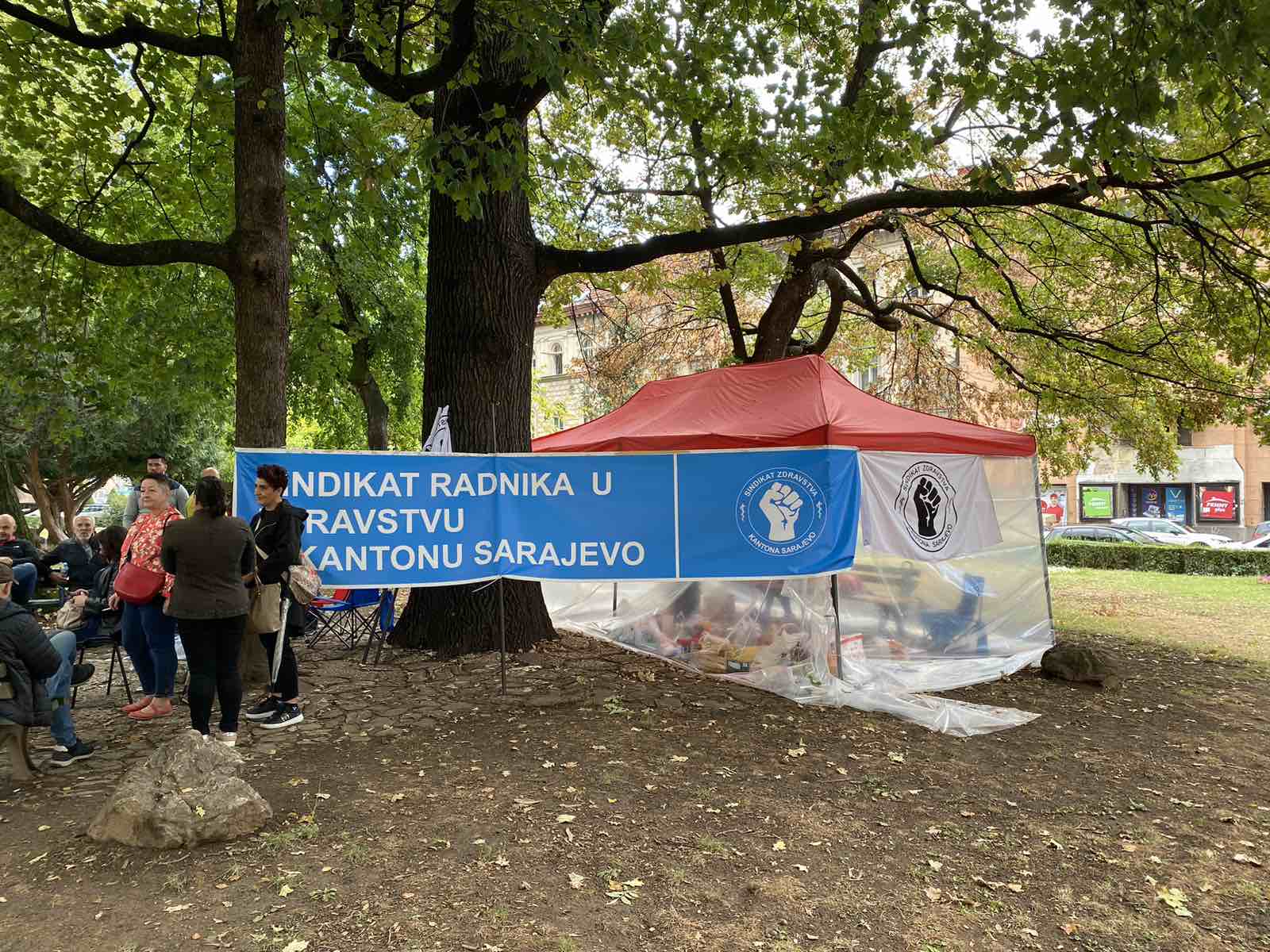 Protest zdravstvenih radnika Sarajevo
