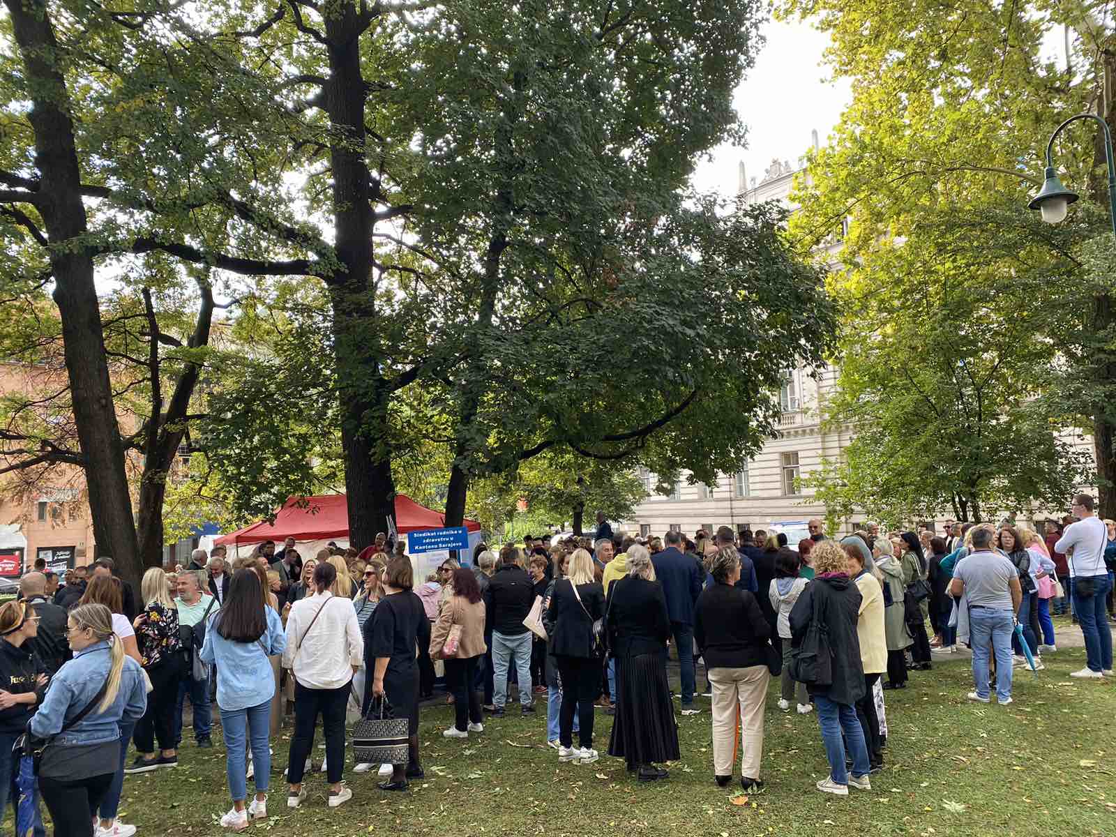Protest zdravstvenih radnika Sarajevo