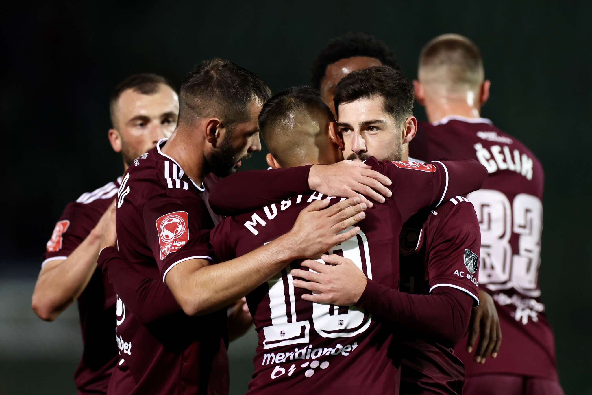 Giorgi Guilashvili Nidal Čelik Mirza Mustafić Vinko Soldo Nemanja Anđušić FK Sarajevo slavlje HŠK Posuđje