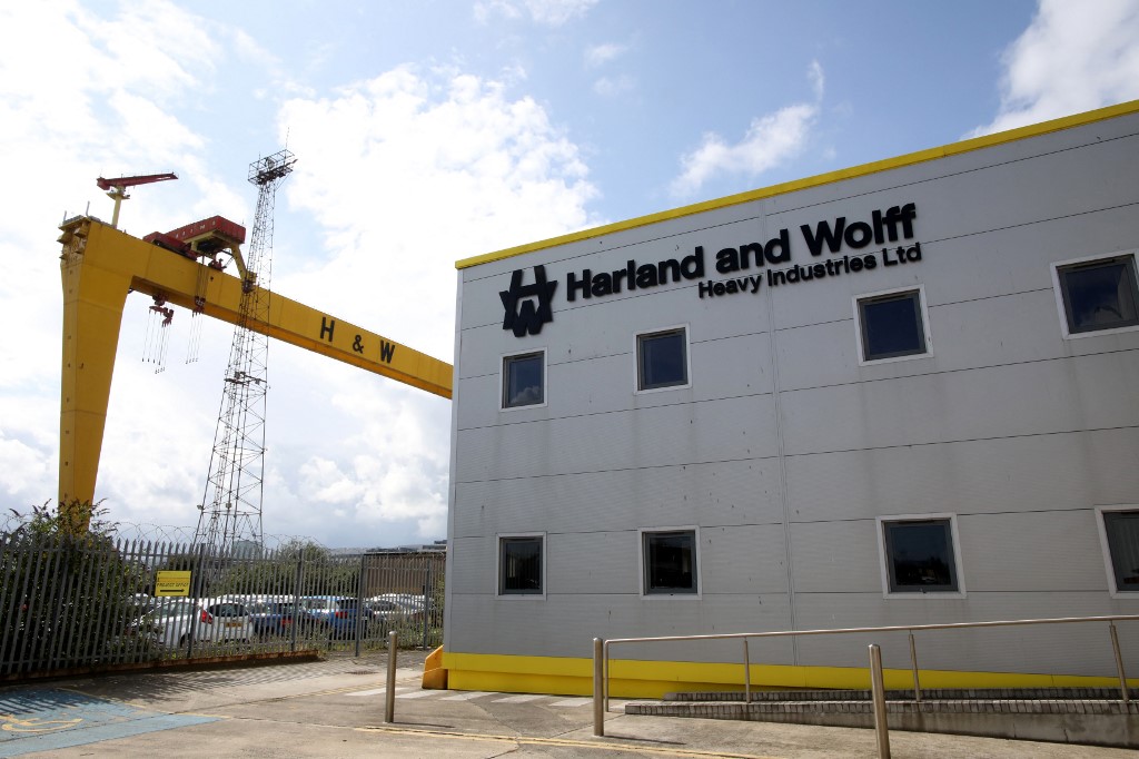 FILES-BRITAIN-NIRELAND-BANKRUPTCY-SHIPBUILDING-HARLAND WOLFF