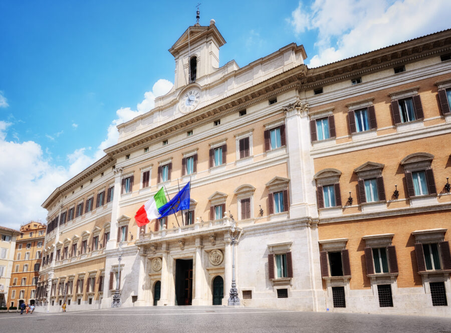 Rome,,Palazzo,Montecitorio,,Italian,Parliament.