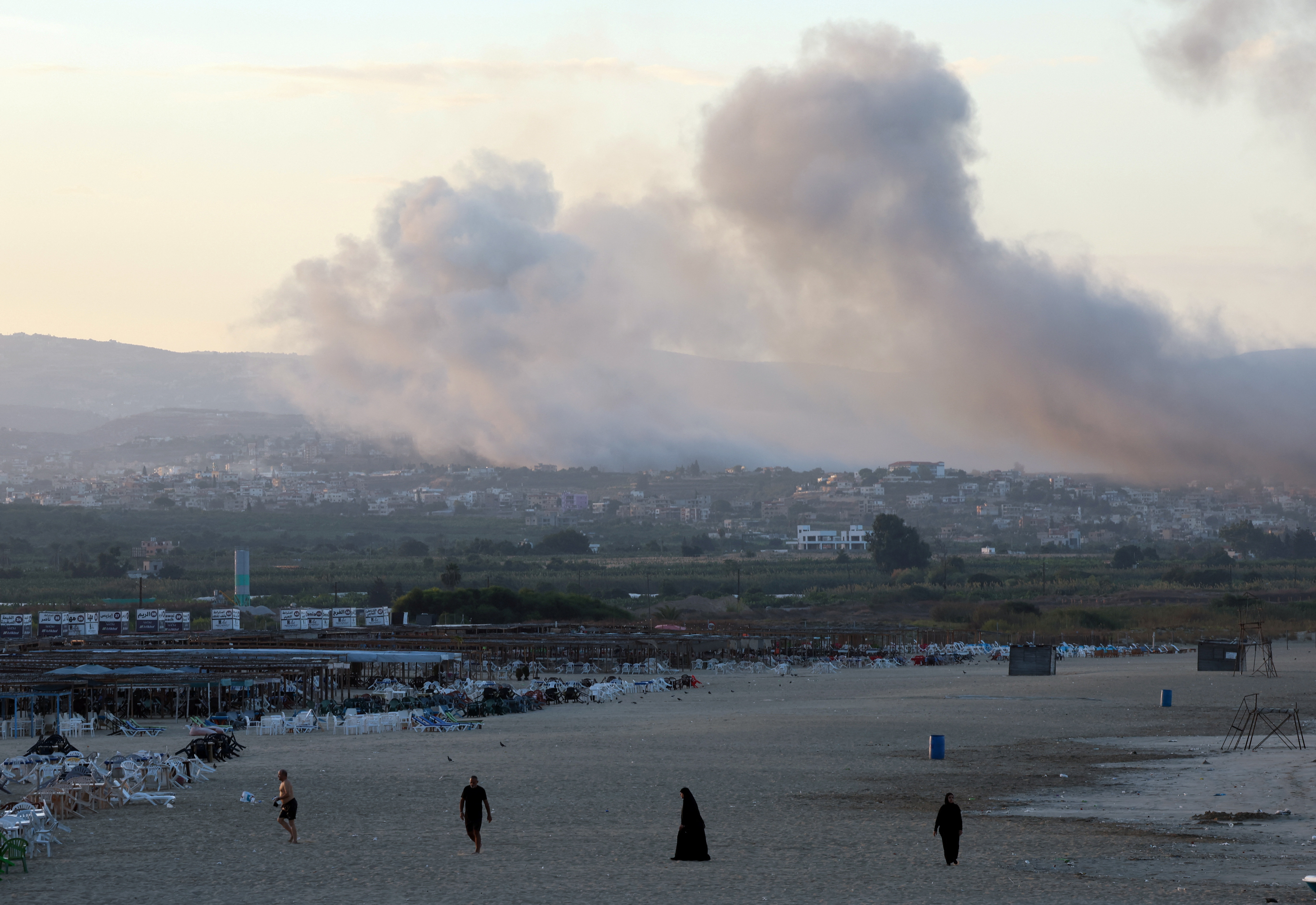 Smoke billows over southern Lebanon