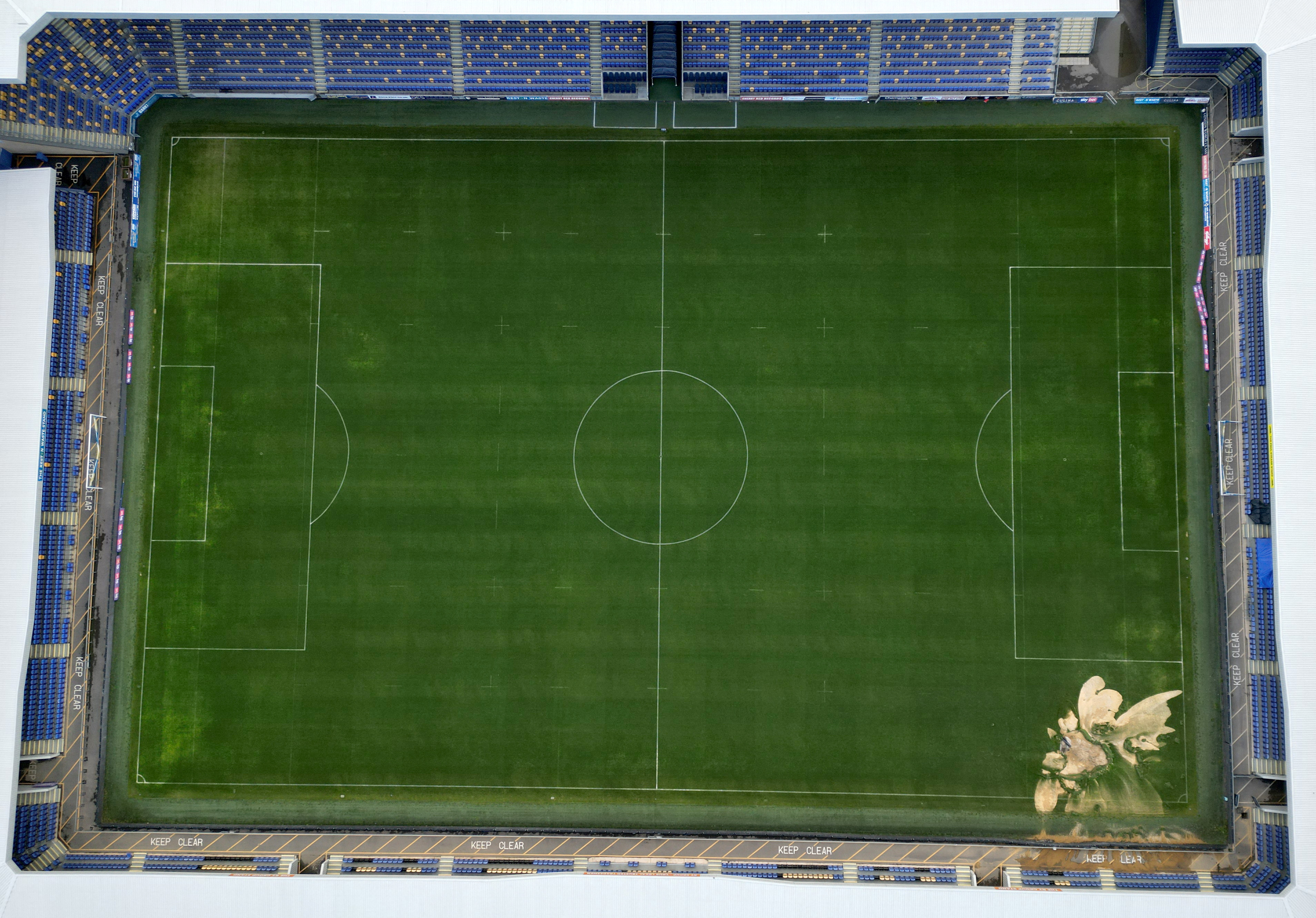 Sink hole appears at AFC Wimbledon football ground