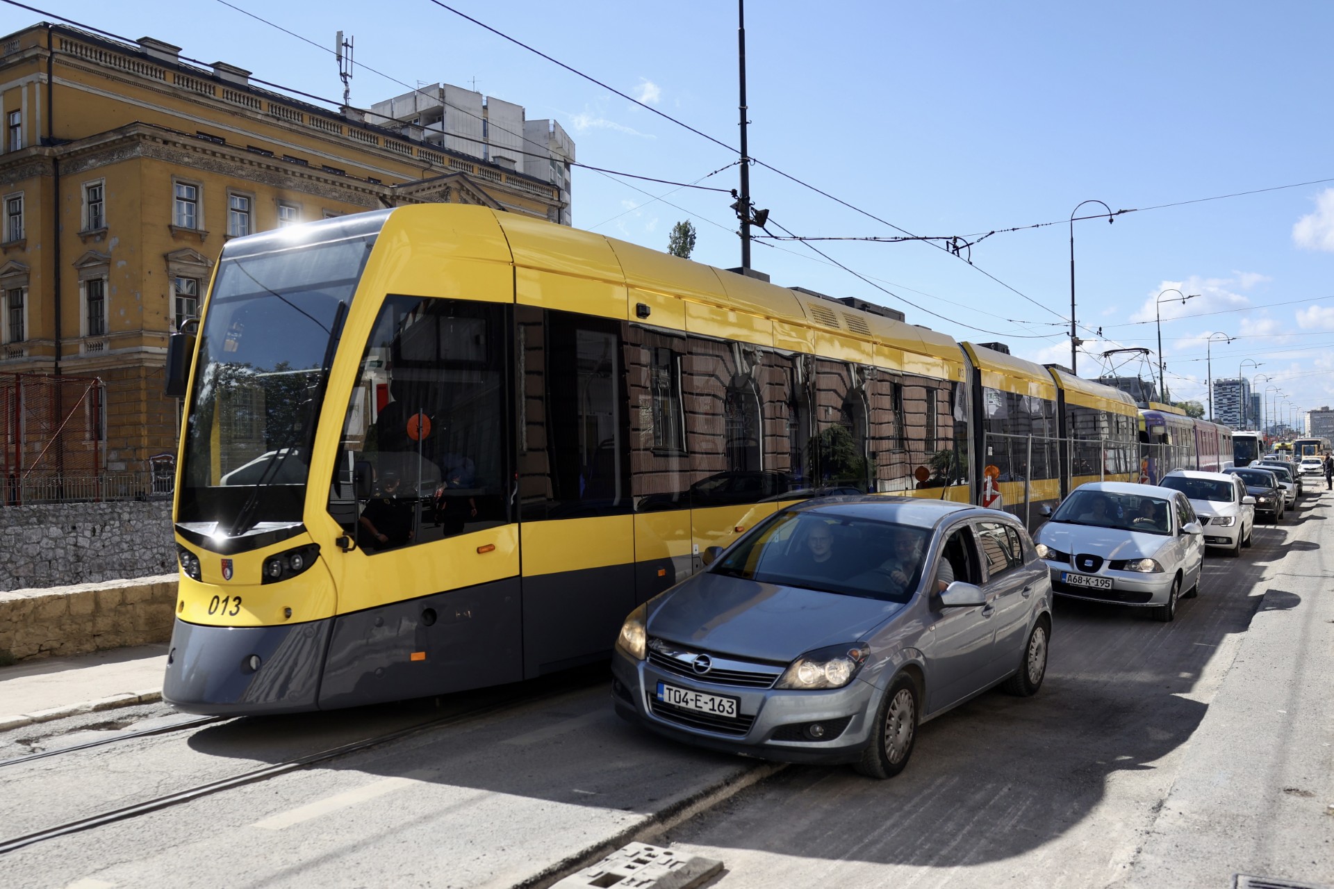 tramvaj zastoj kolaps