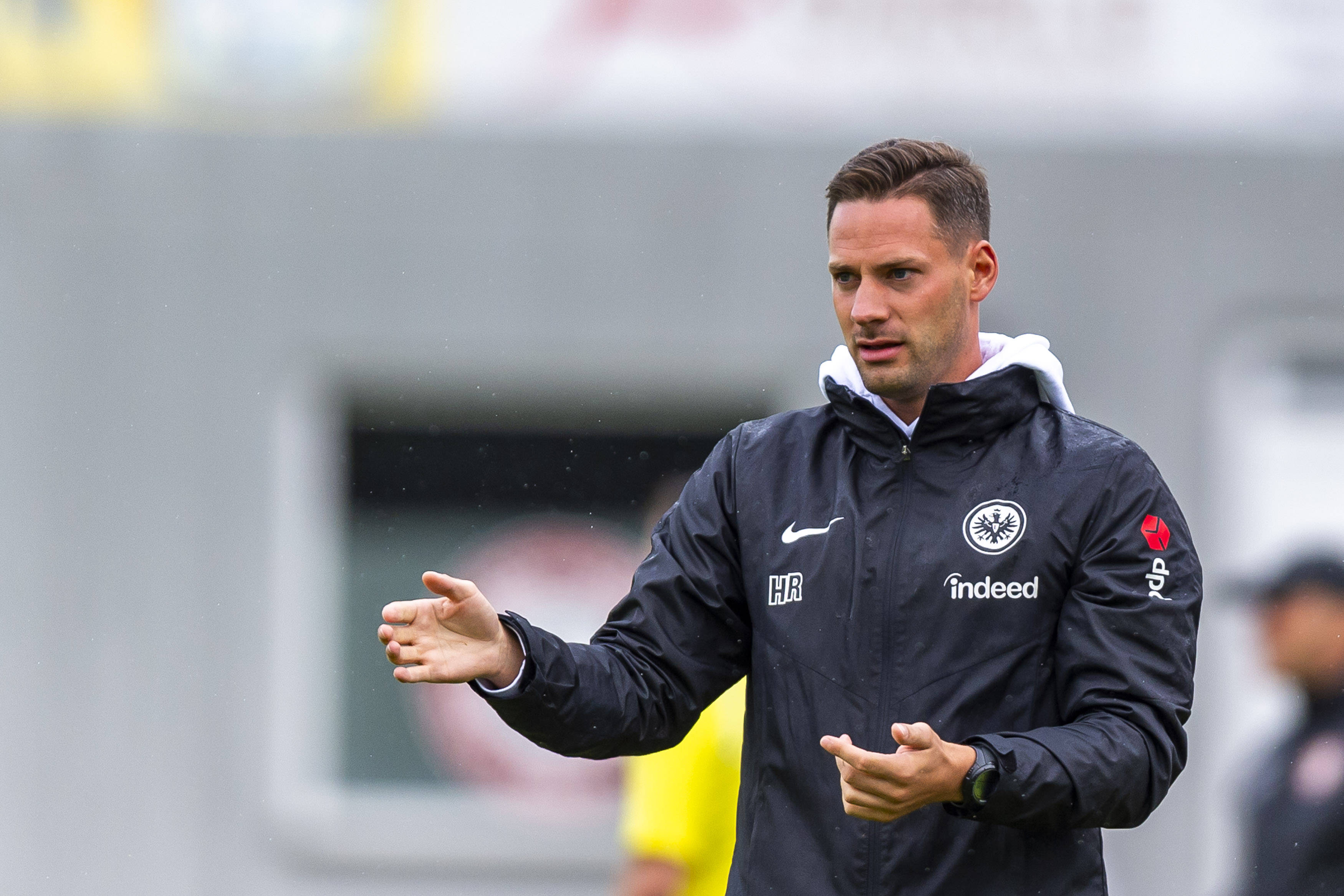 Helge Rasche (Trainer, Eintrach Frankfurt U19) GER, FV Rot-Weiss Weiler vs Eintracht Frankfurt U19, Fussball, Vorbereitu