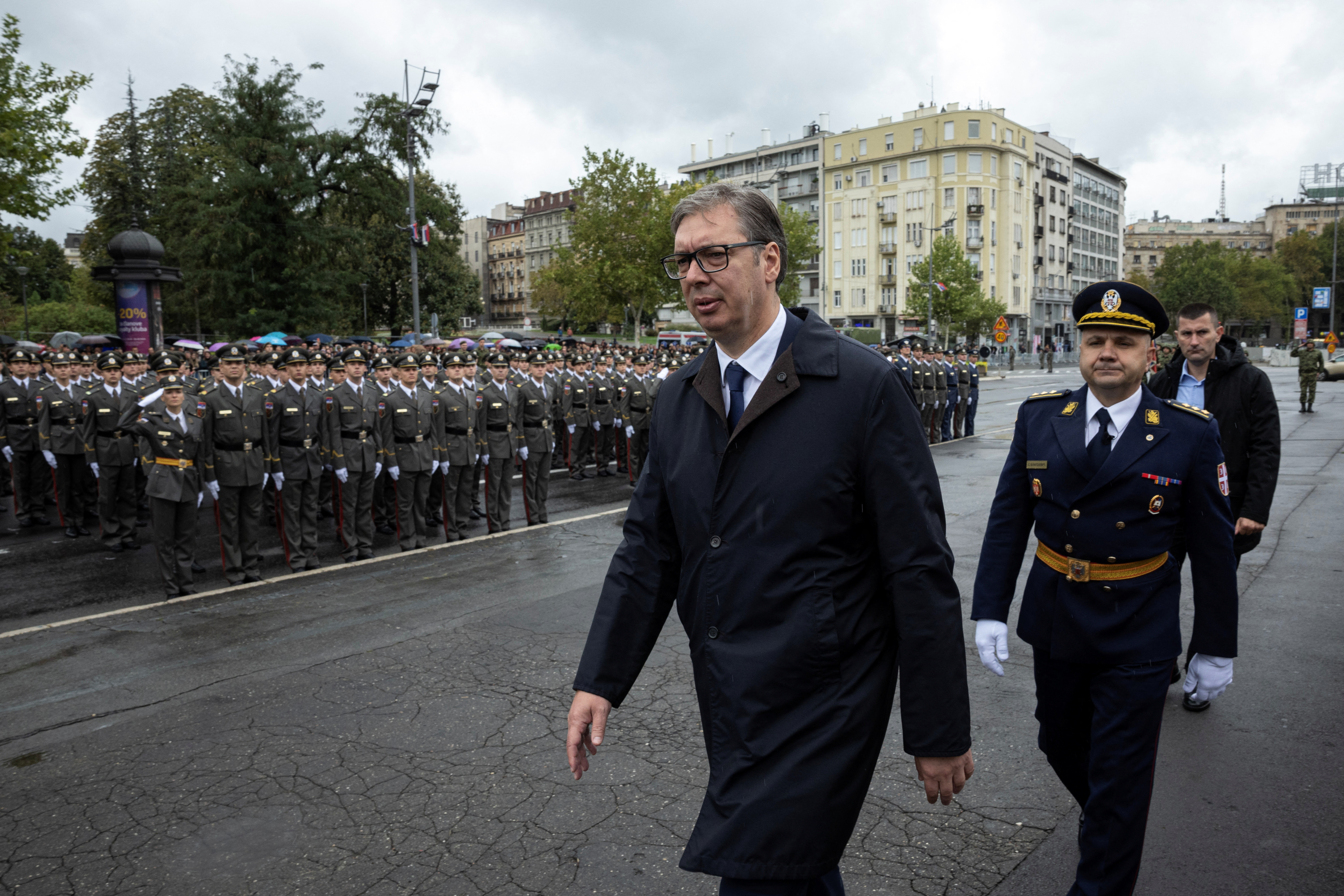 Graduation ceremony for Serbian army cadets