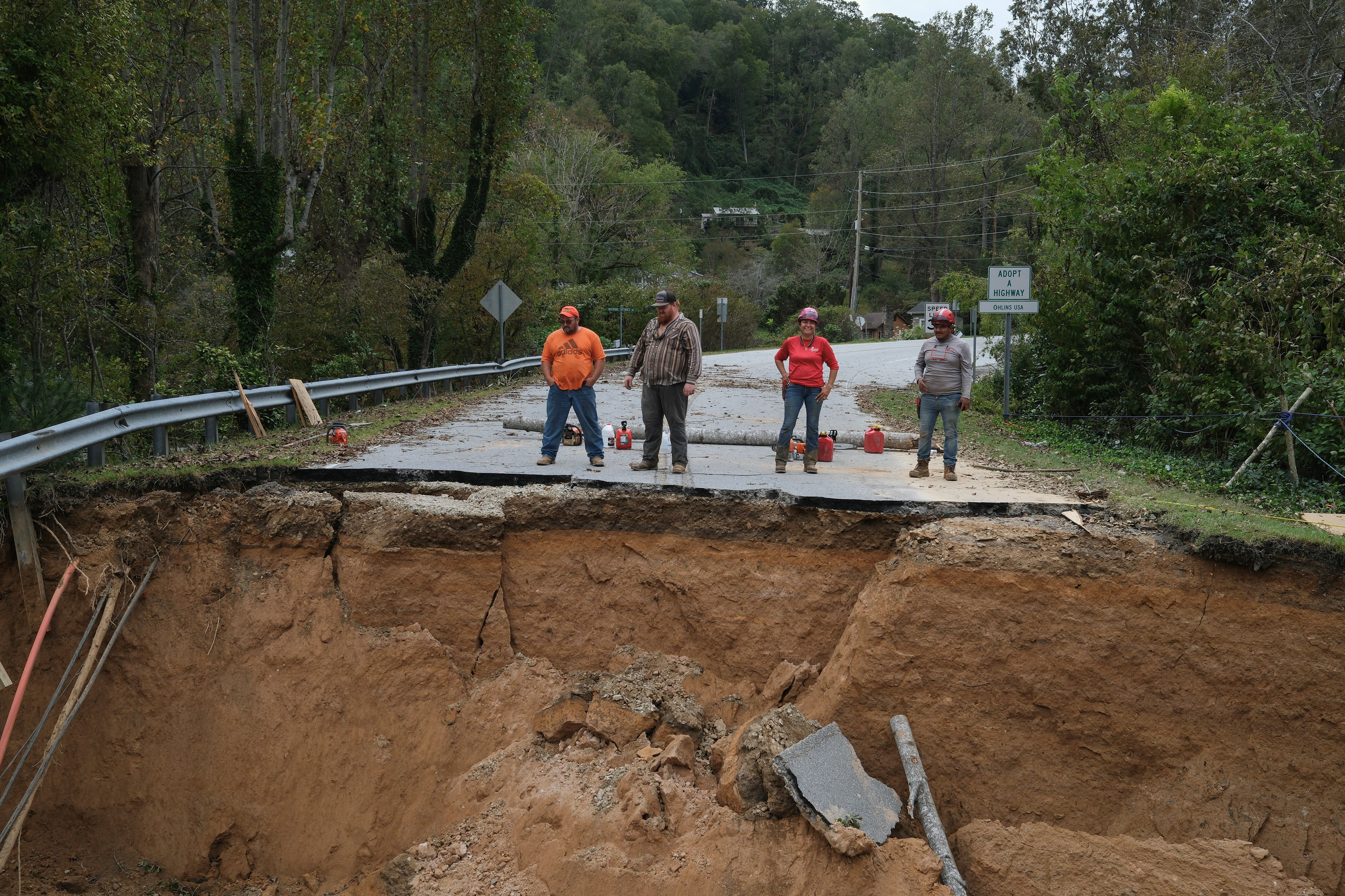 Aftermath of Hurricane Helene in North Carolina