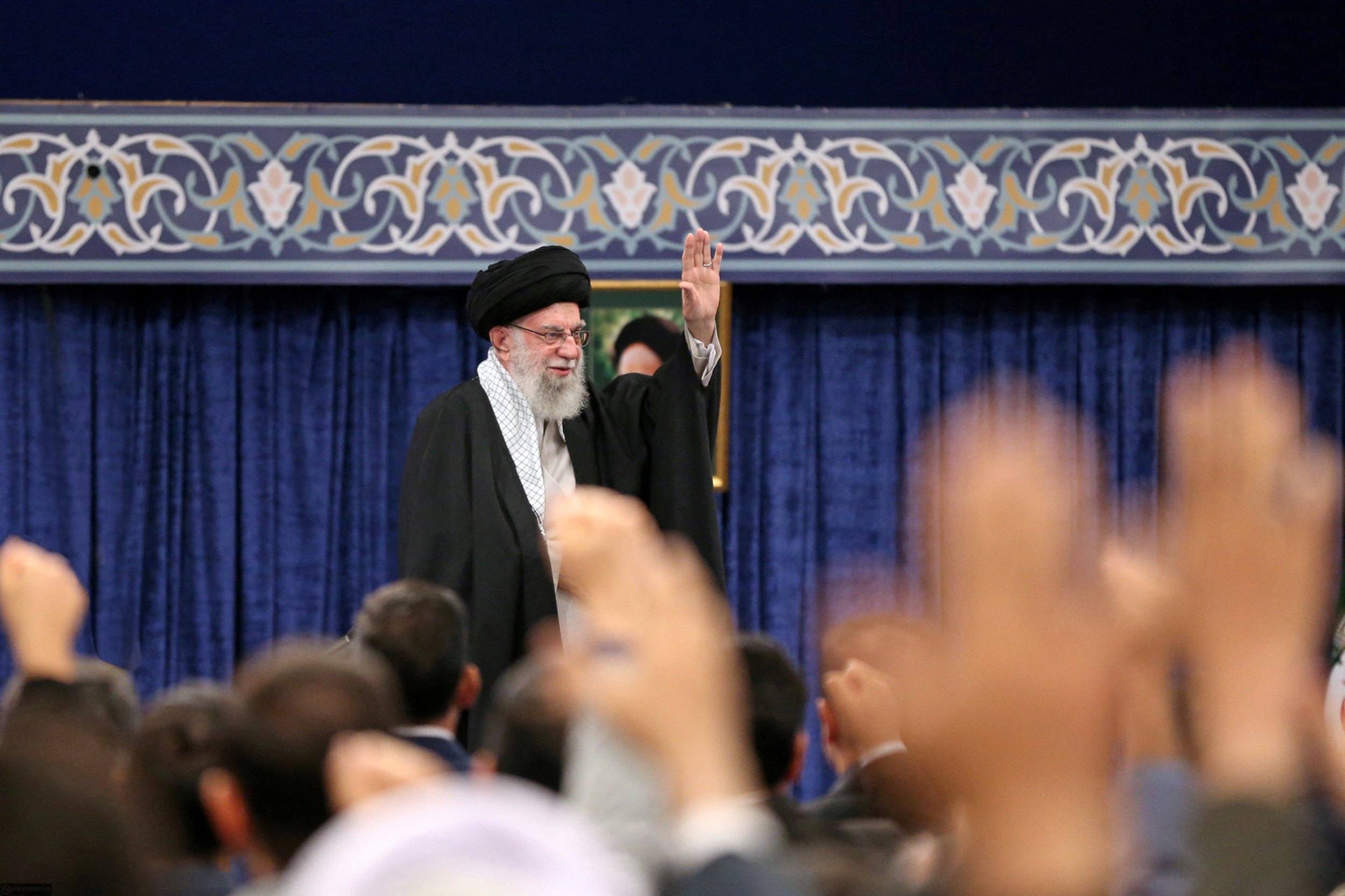 Iran's Supreme Leader Ayatollah Ali Khamenei attends meeting in Tehran