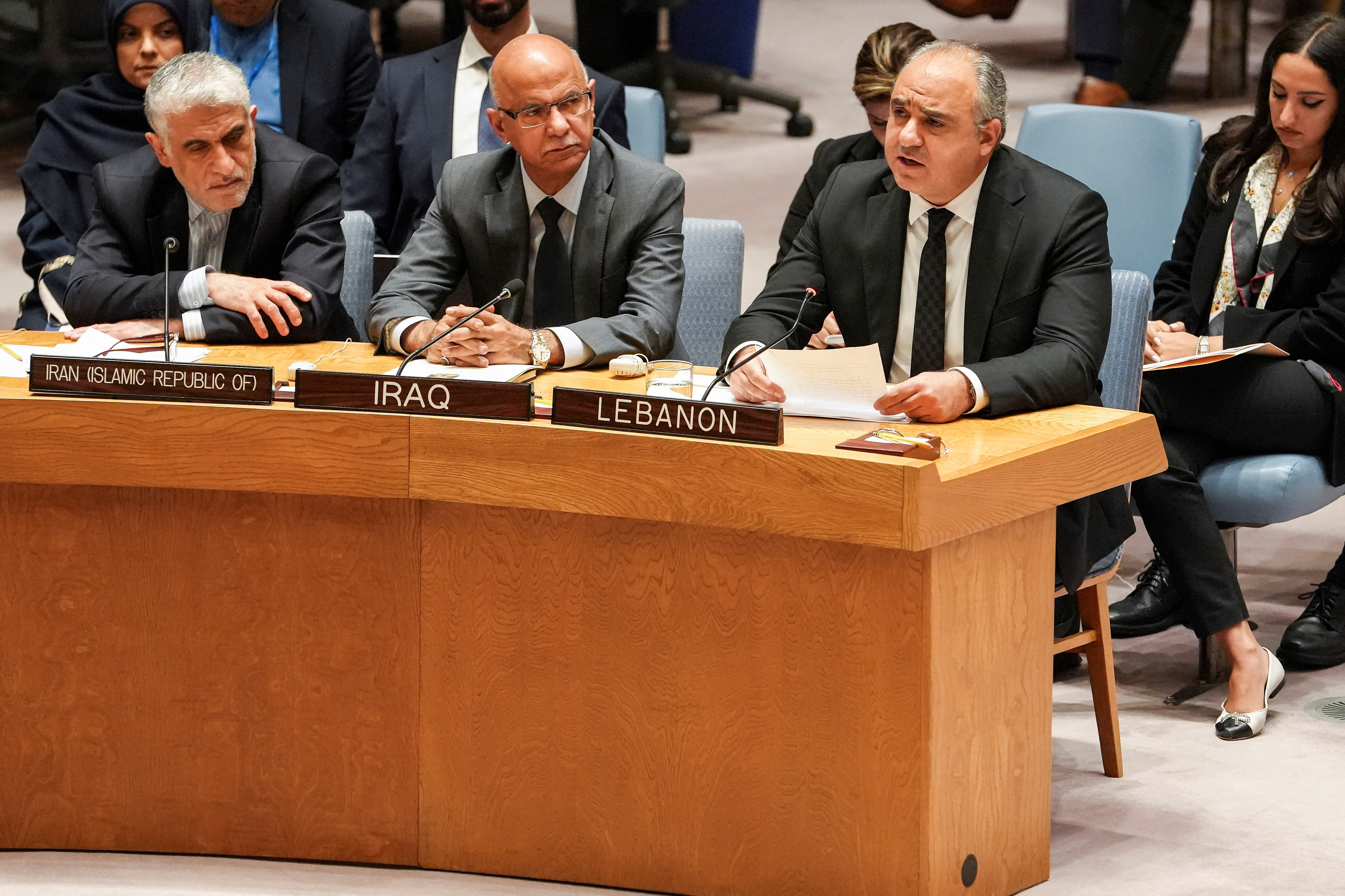 United Nations Security Council meeting at U.N. headquarters in New York