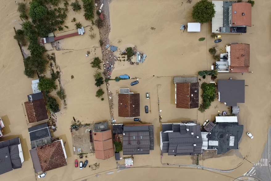 Kiseljak, poplave - 04.10.2024. Foto: F.Z./N1