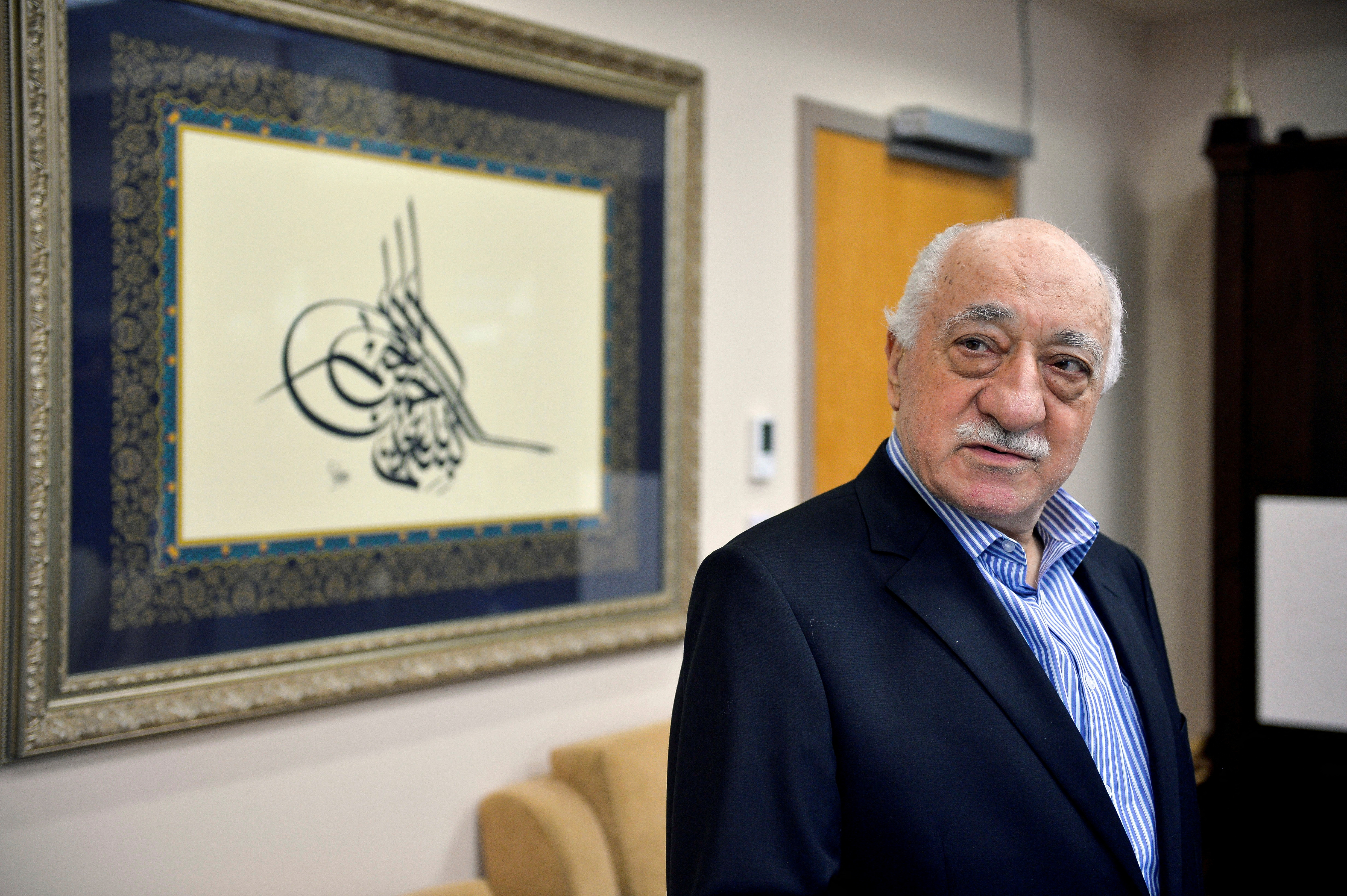 FILE PHOTO: U.S. based cleric Fethullah Gulen at his home in Saylorsburg, Pennsylvania