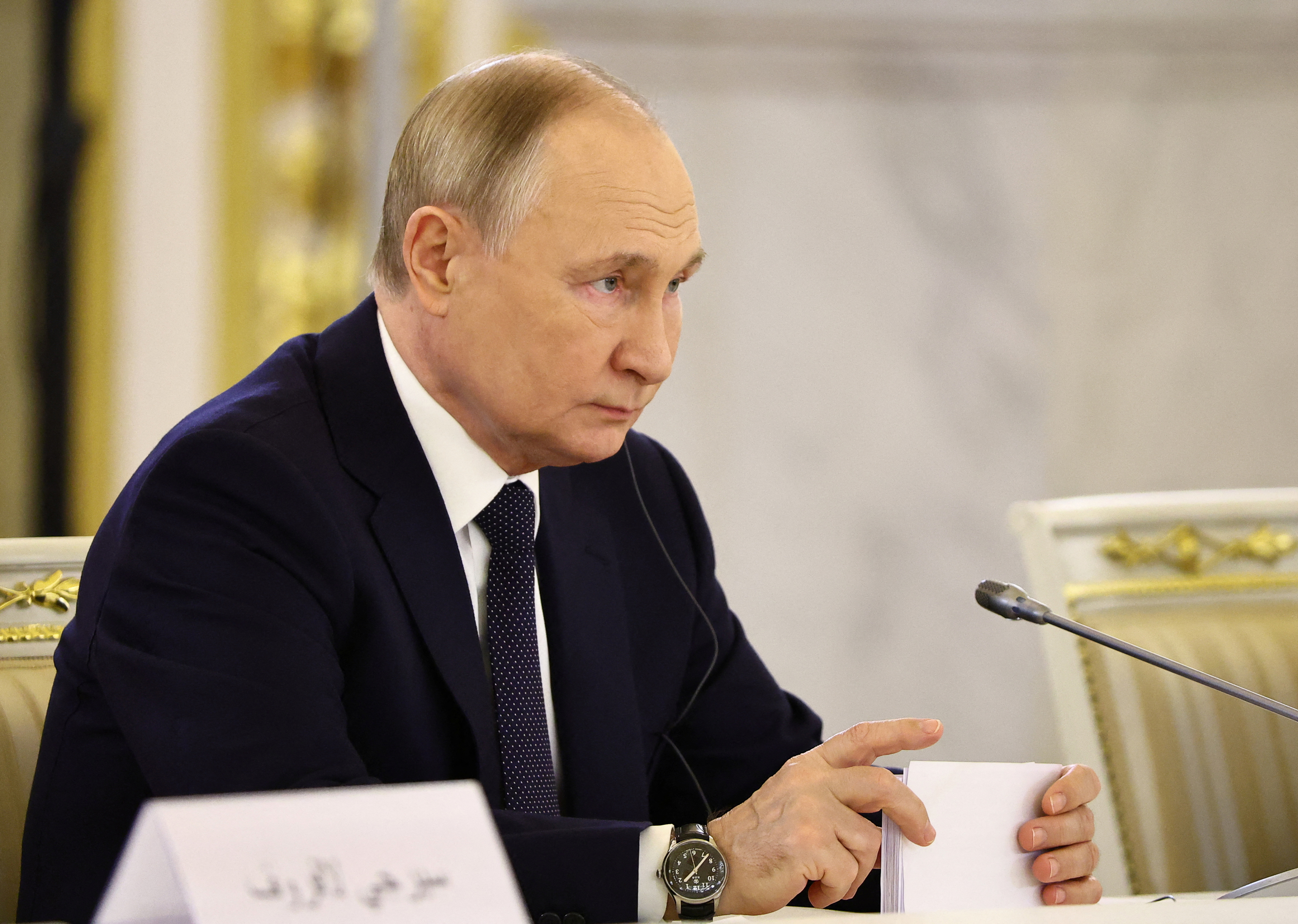 Russia's President Vladimir Putin meets with United Arab Emirates' President Sheikh Mohamed bin Zayed Al Nahyan in Moscow