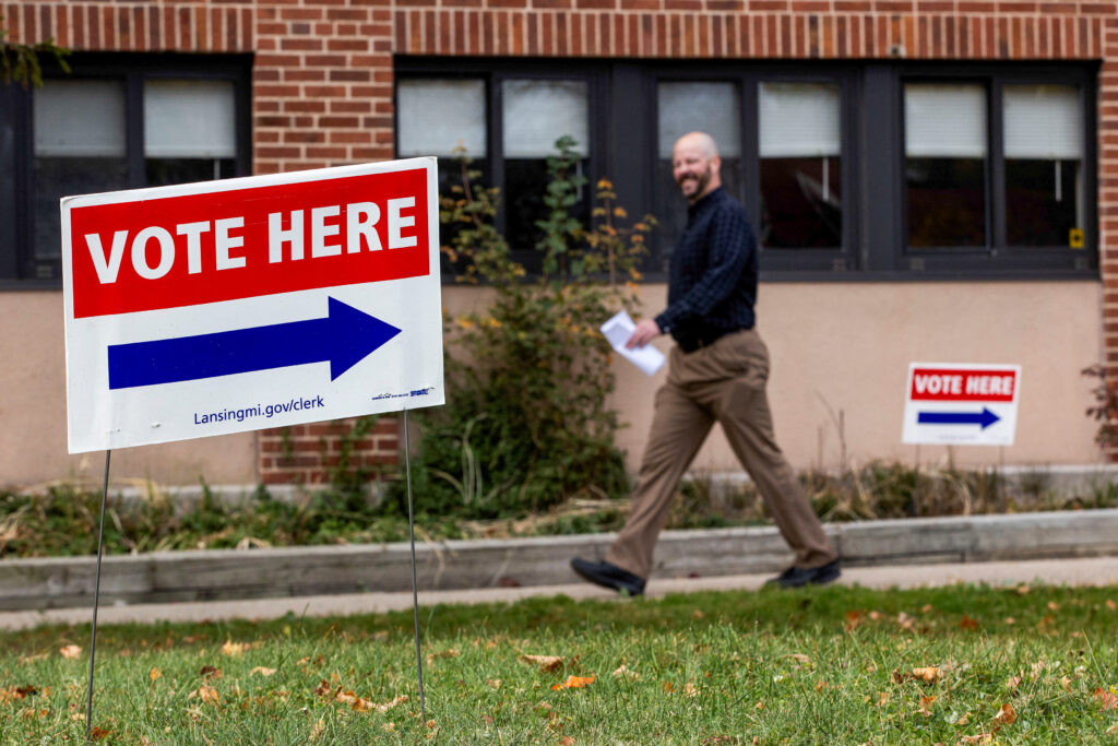 Early voting in Lansing, Michigan