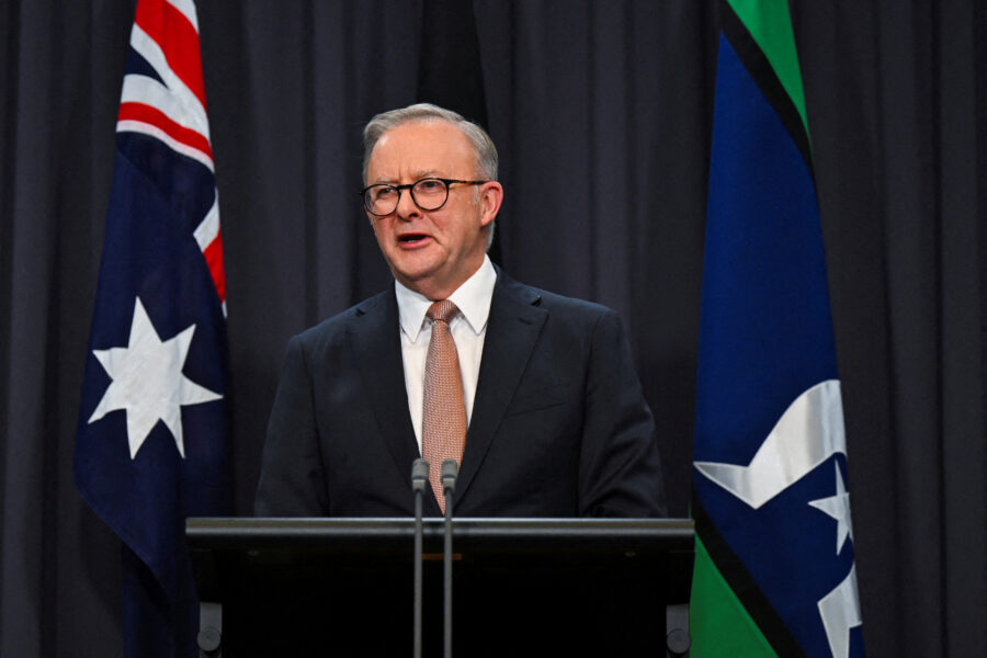 FILE PHOTO: Australian Prime Minister Anthony Albanese in Canberra
