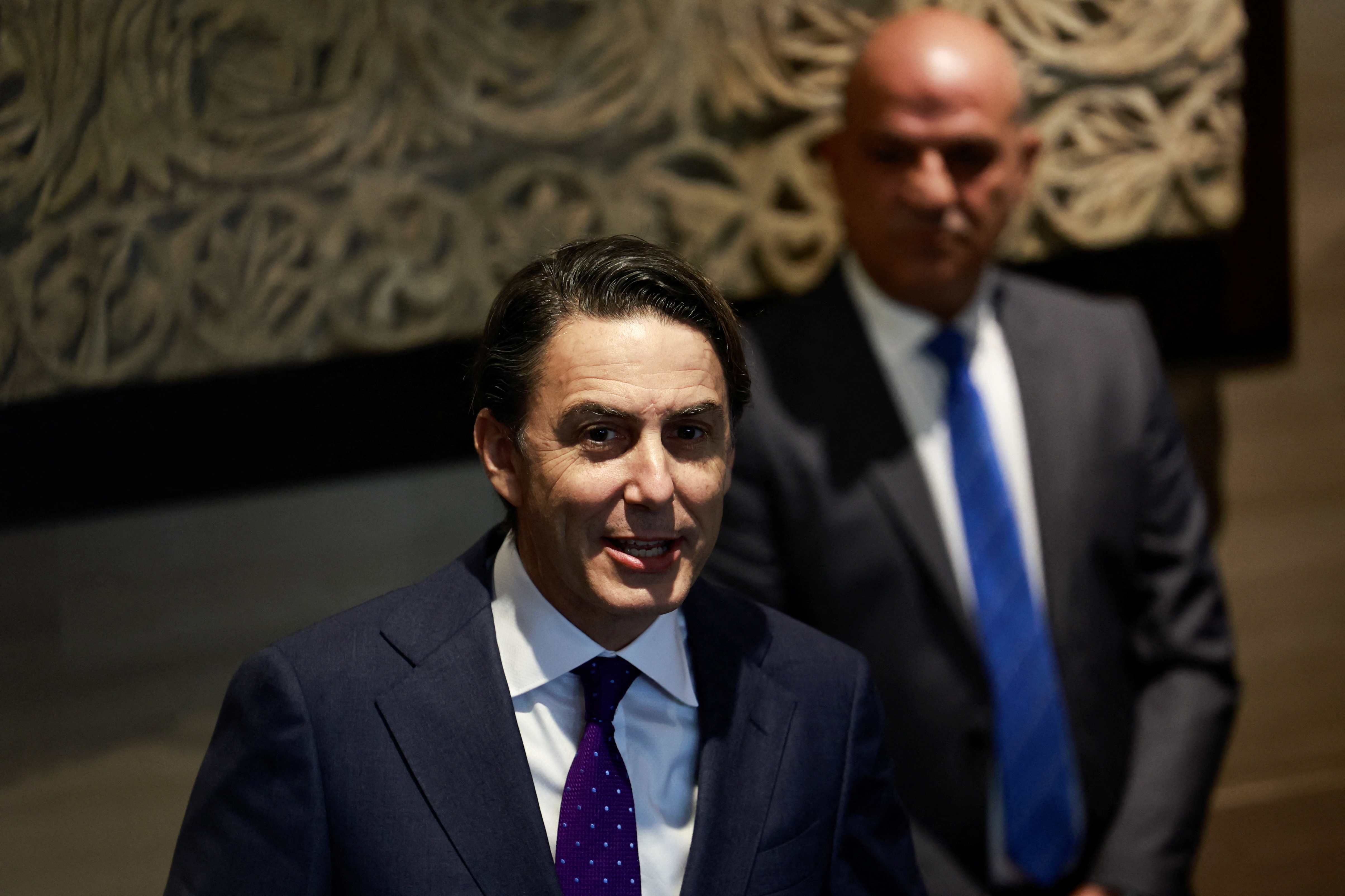 Lebanese Parliament Speaker Nabih Berri meets with U.S. special envoy Amos Hochstein