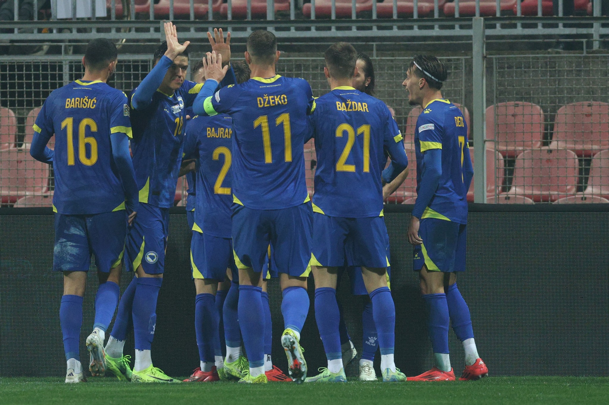 Fudbalska reprezentacija Bosne i Hercegovine Bosna i Hercegovina Amar Dedić Samed Baždar Edin Džeko Ivan Šunjić